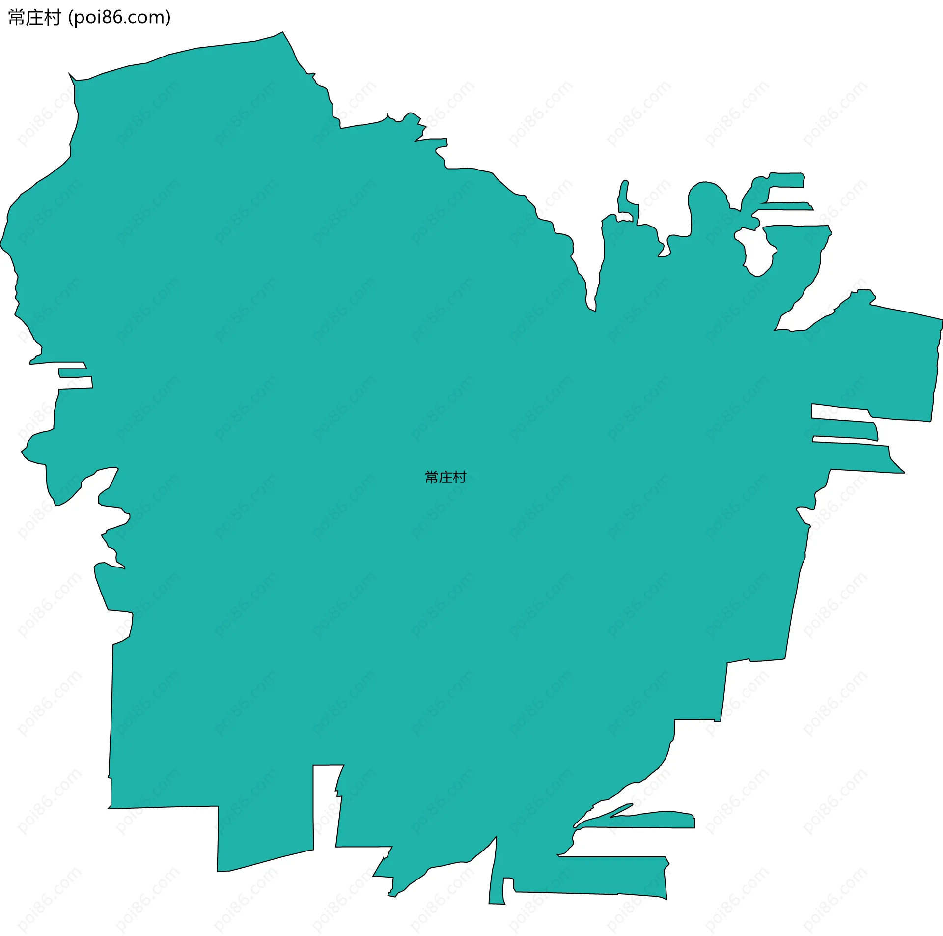 常庄村边界地图