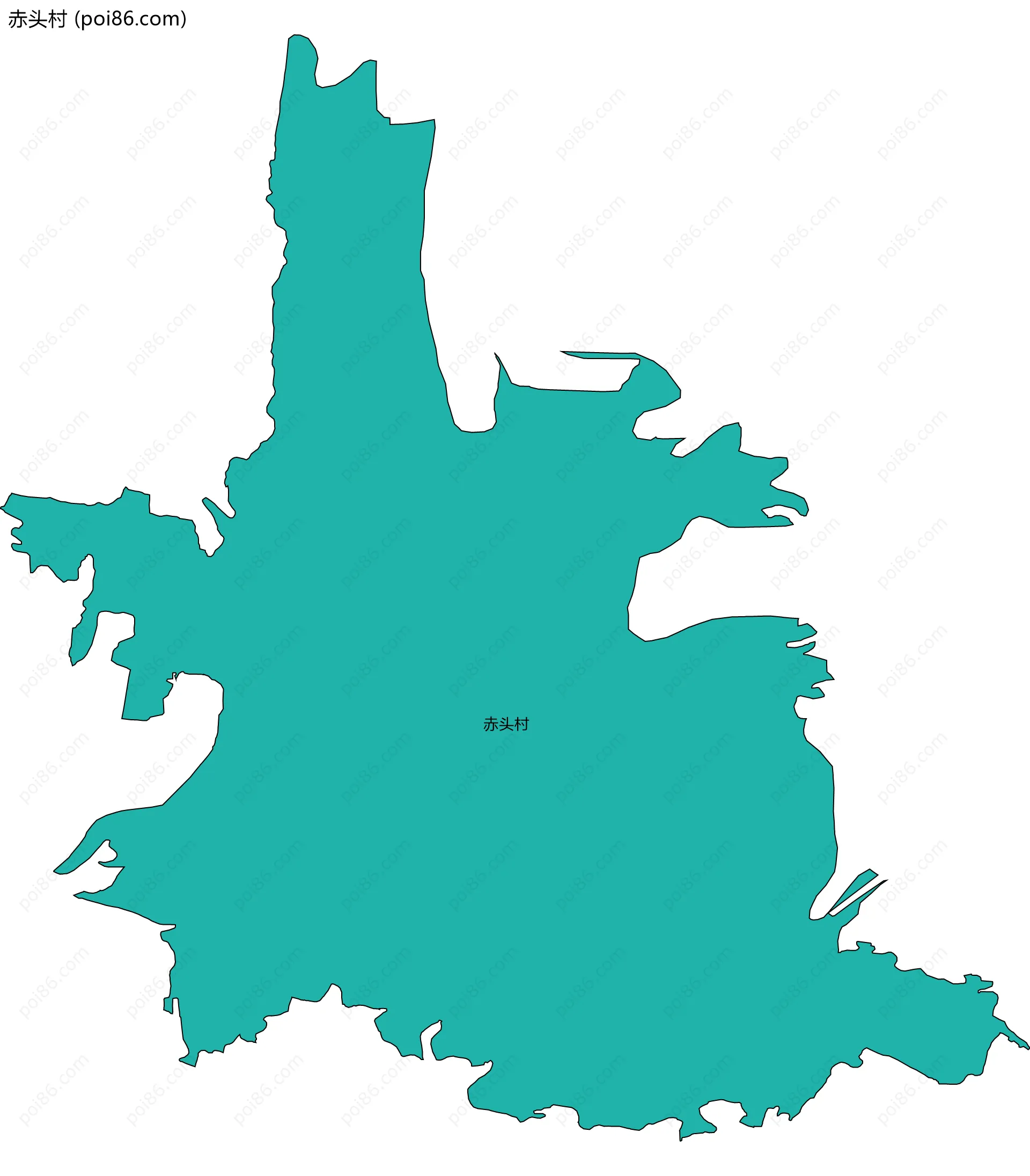 赤头村边界地图