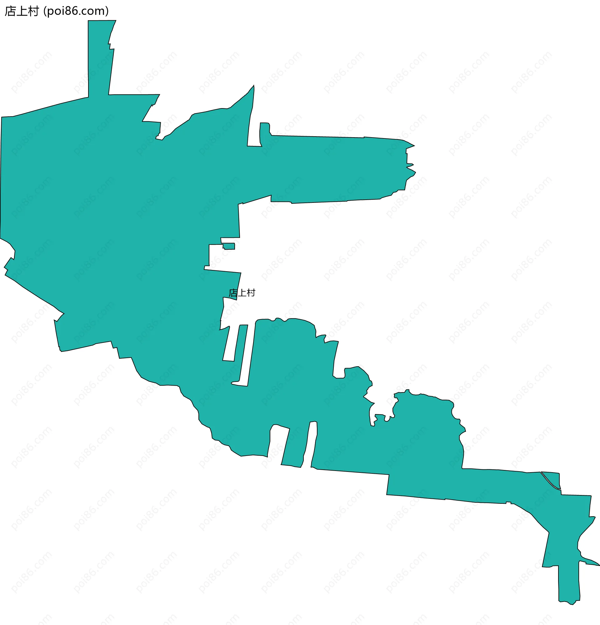 店上村边界地图