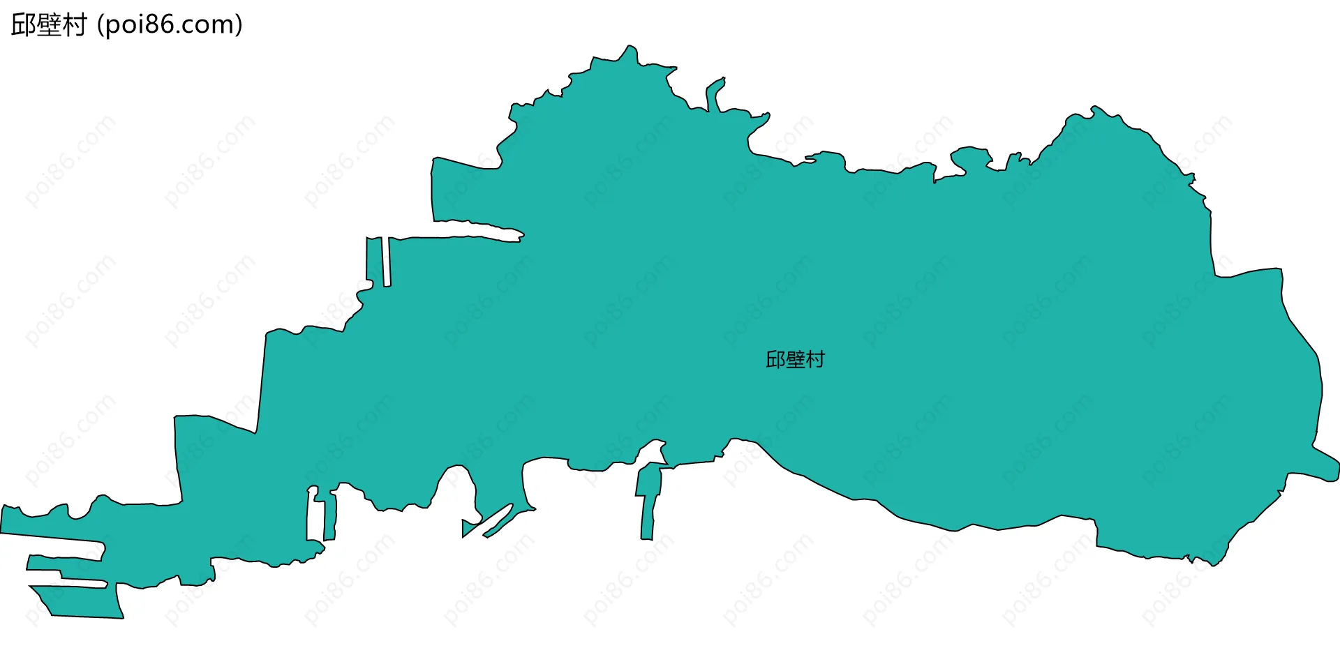 邱壁村边界地图