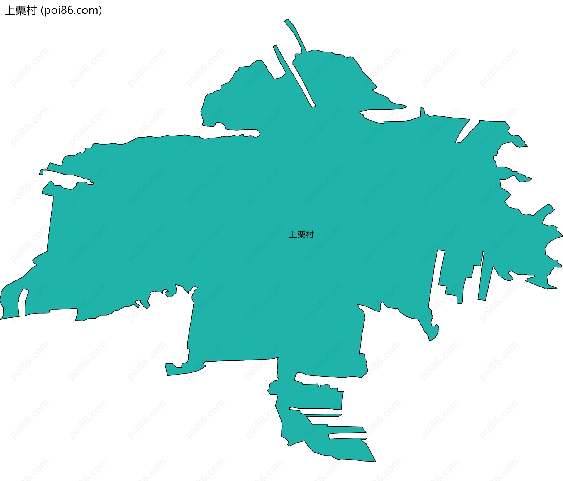 上栗村边界地图