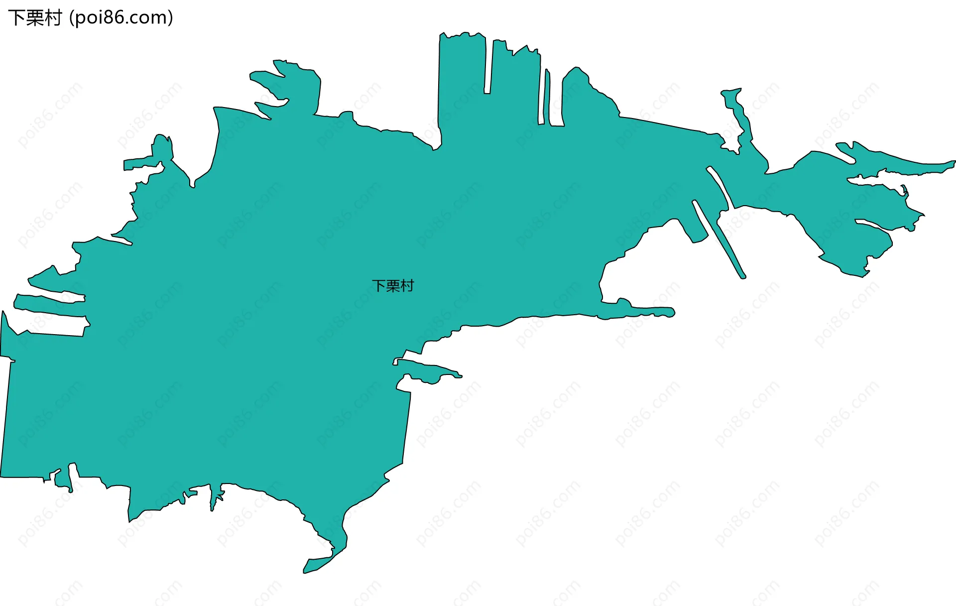 下栗村边界地图