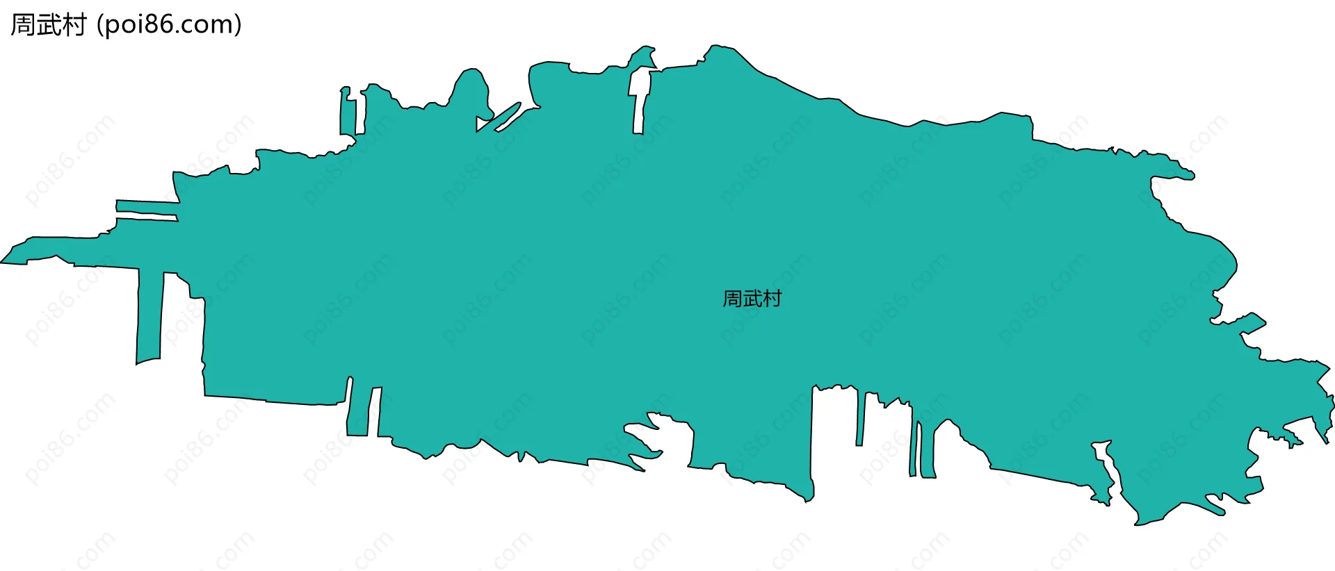 周武村边界地图