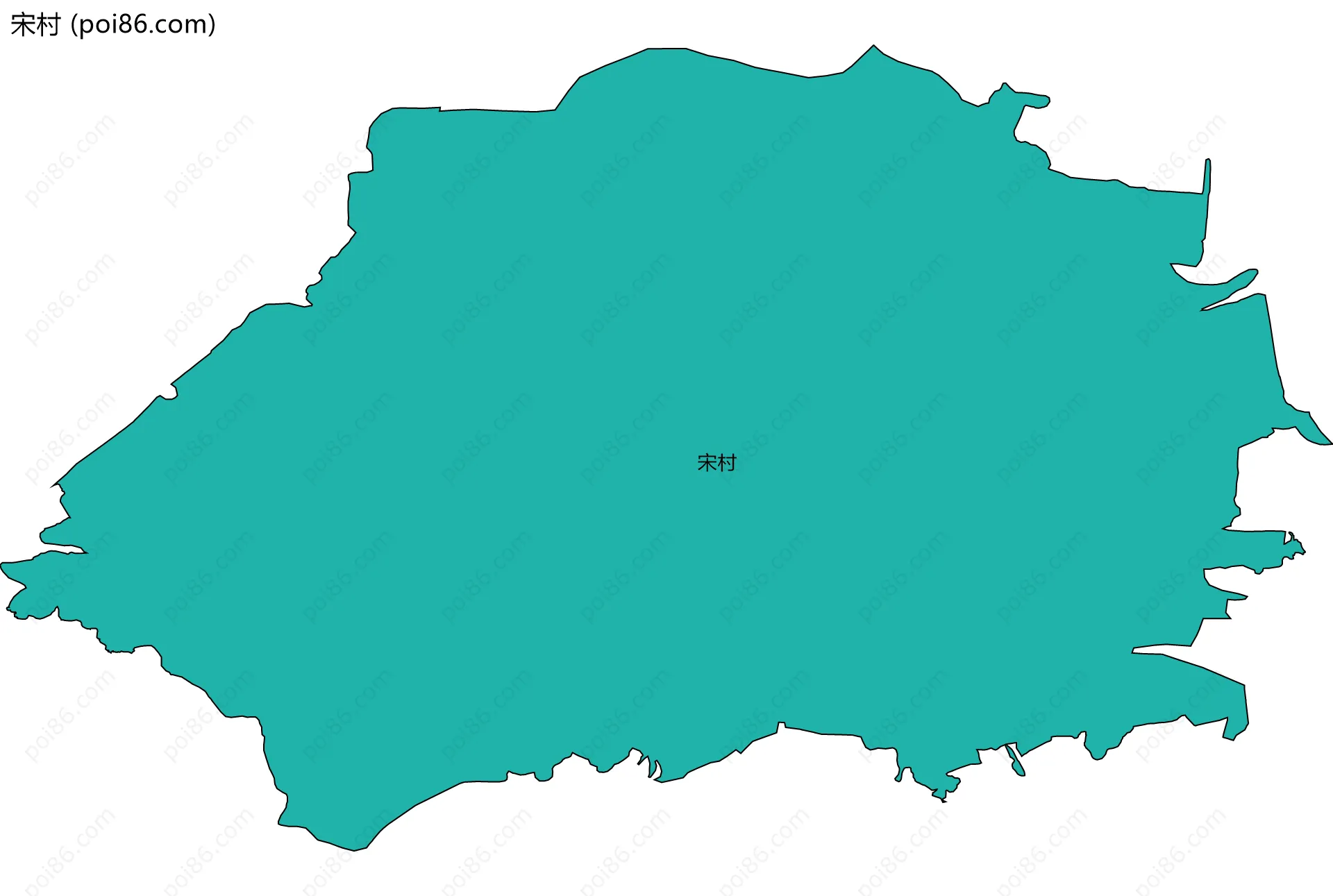 宋村边界地图