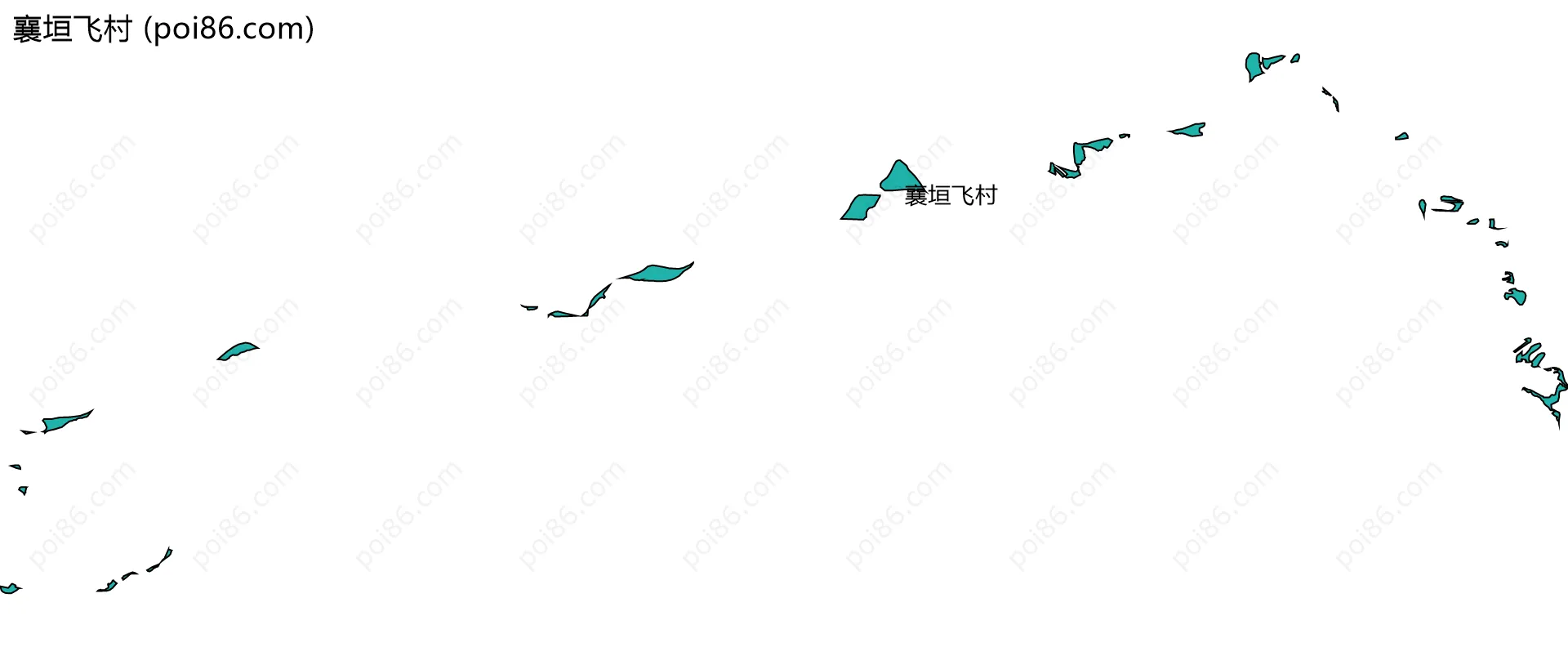 襄垣飞村边界地图