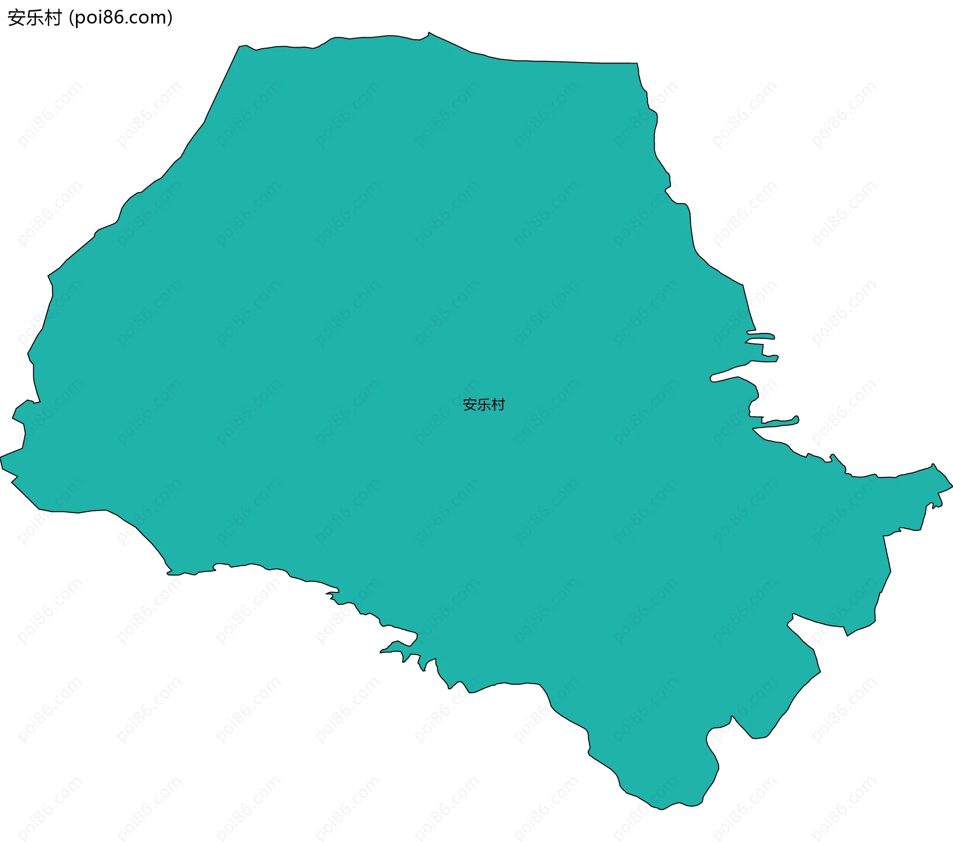 安乐村边界地图
