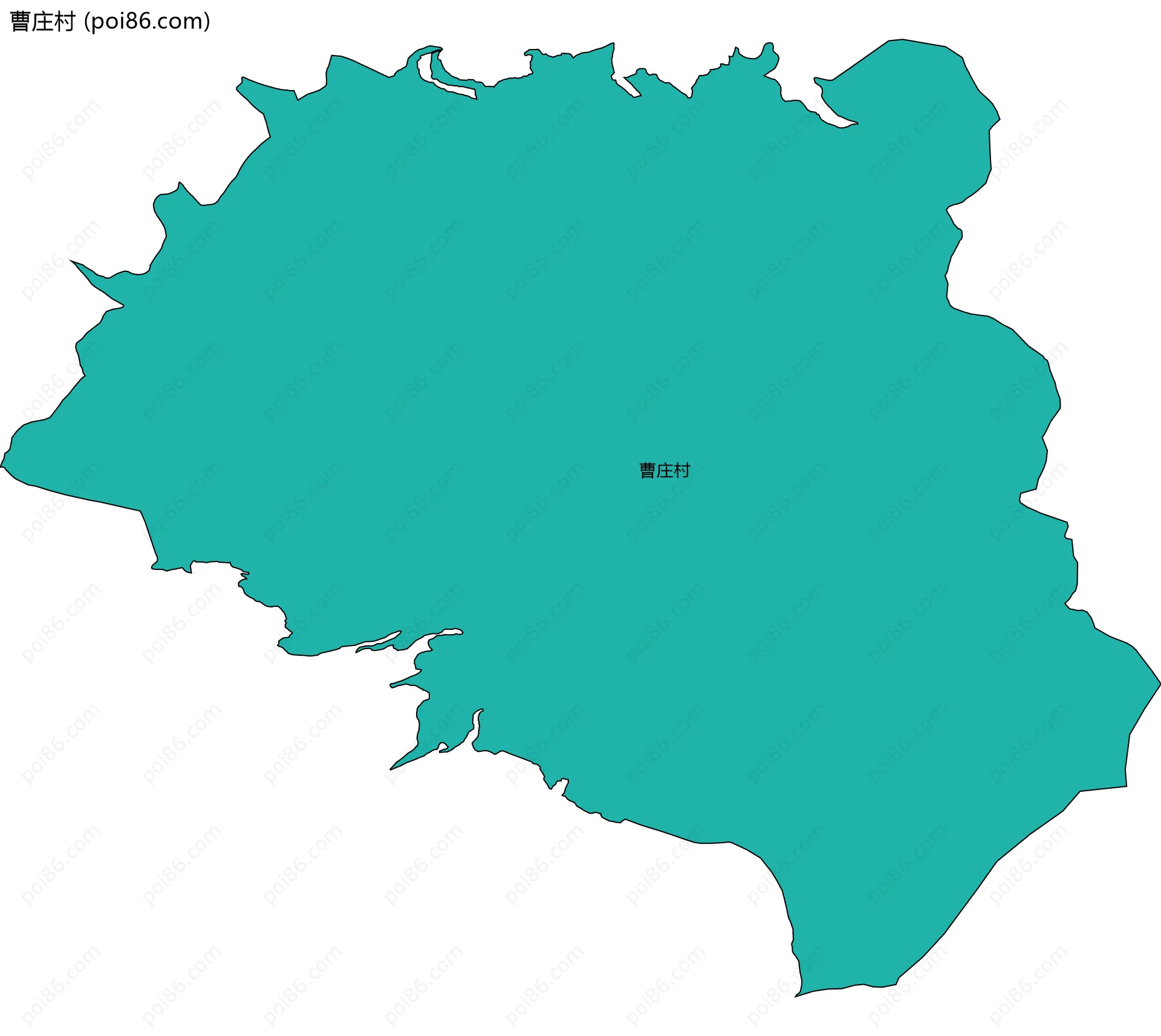 曹庄村边界地图