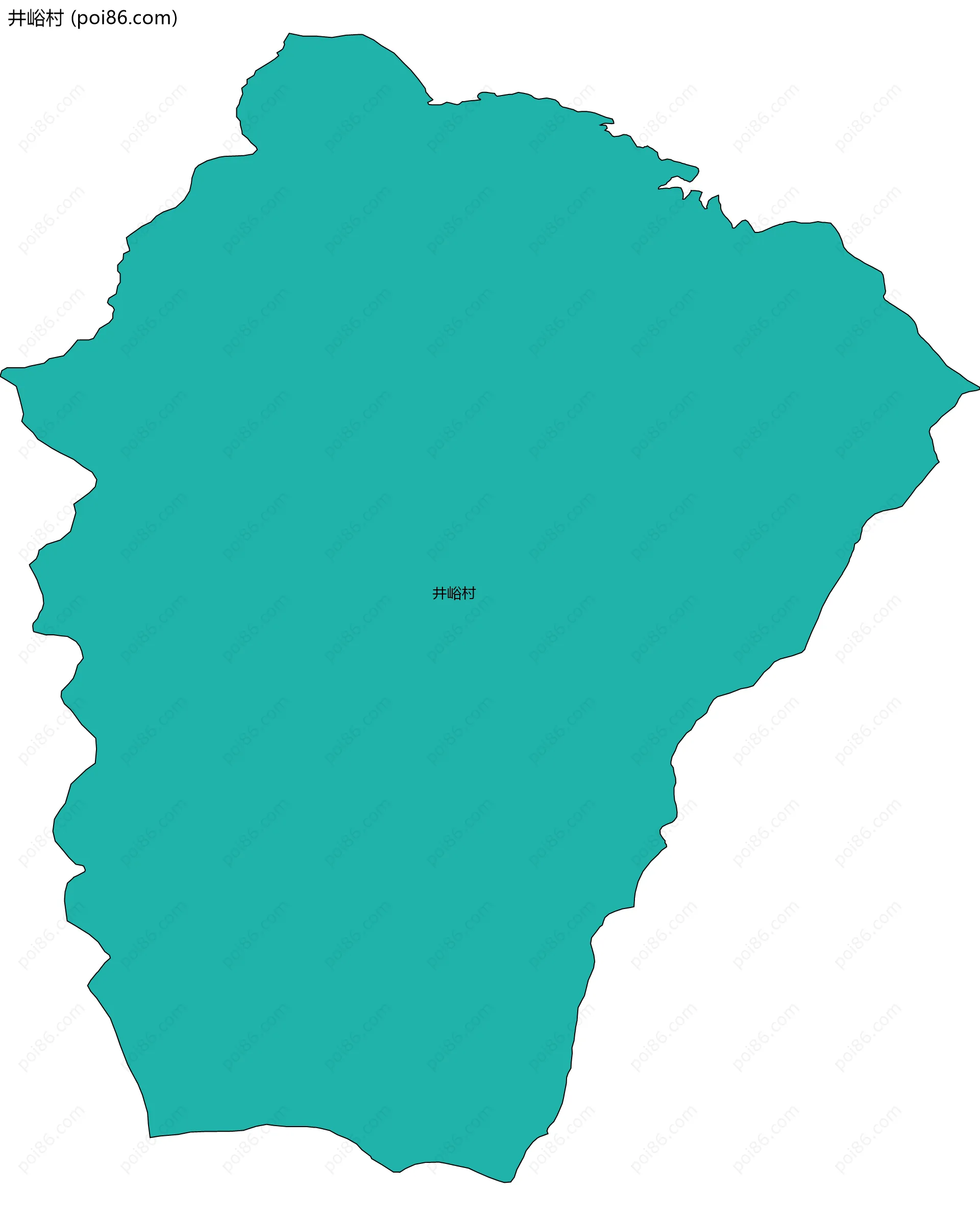 井峪村边界地图