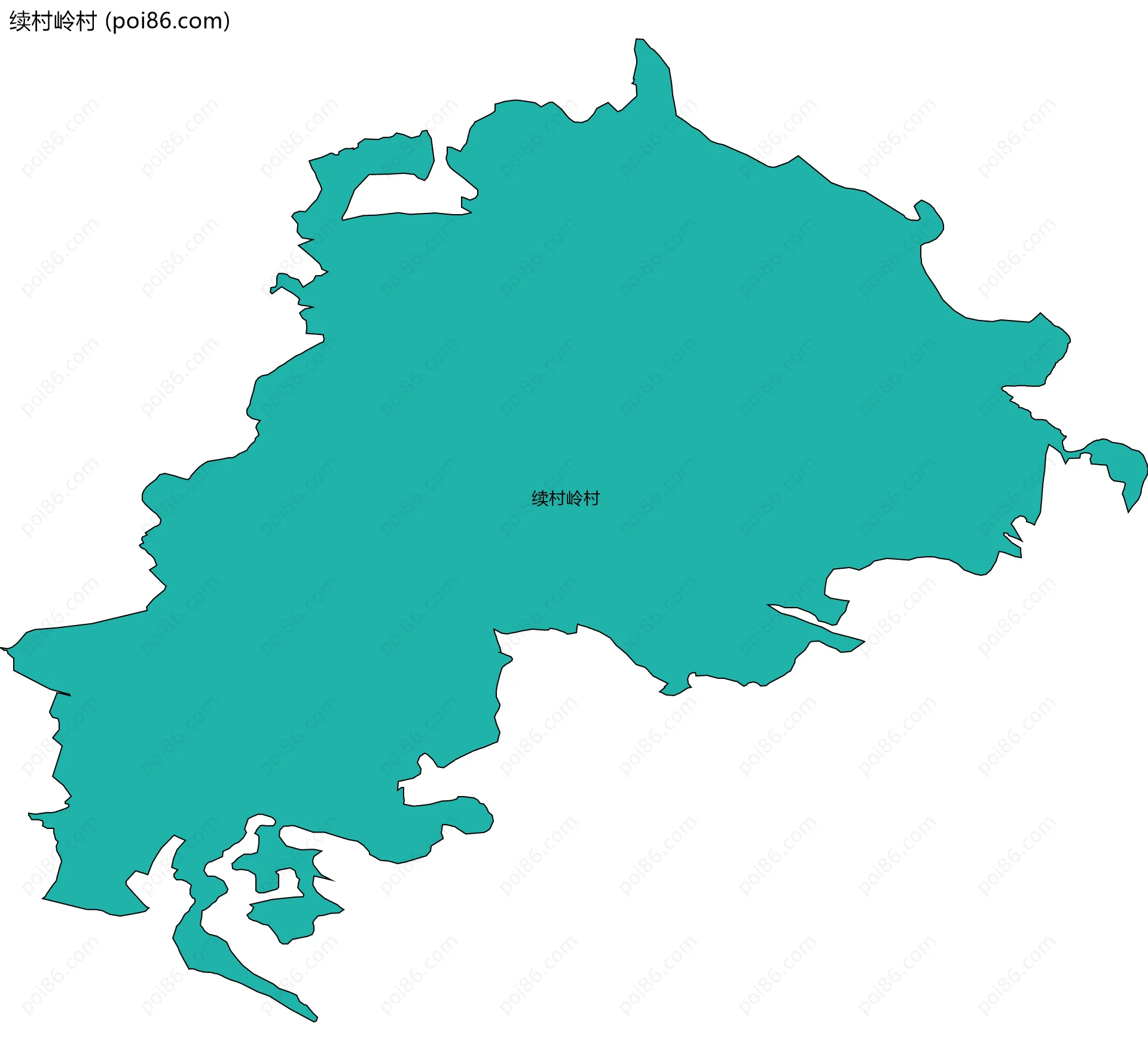 续村岭村边界地图