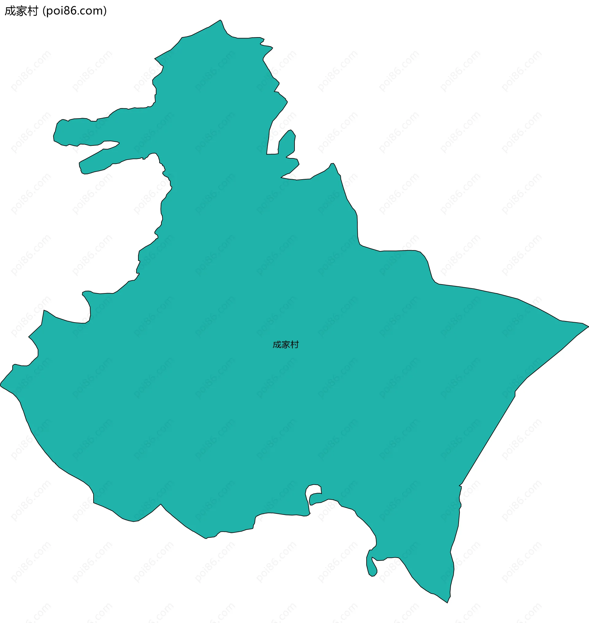 成家村边界地图