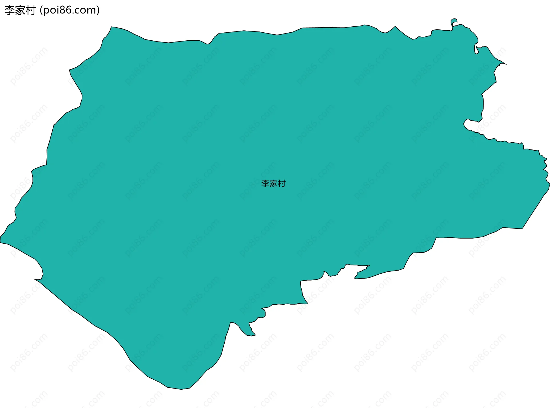 李家村边界地图