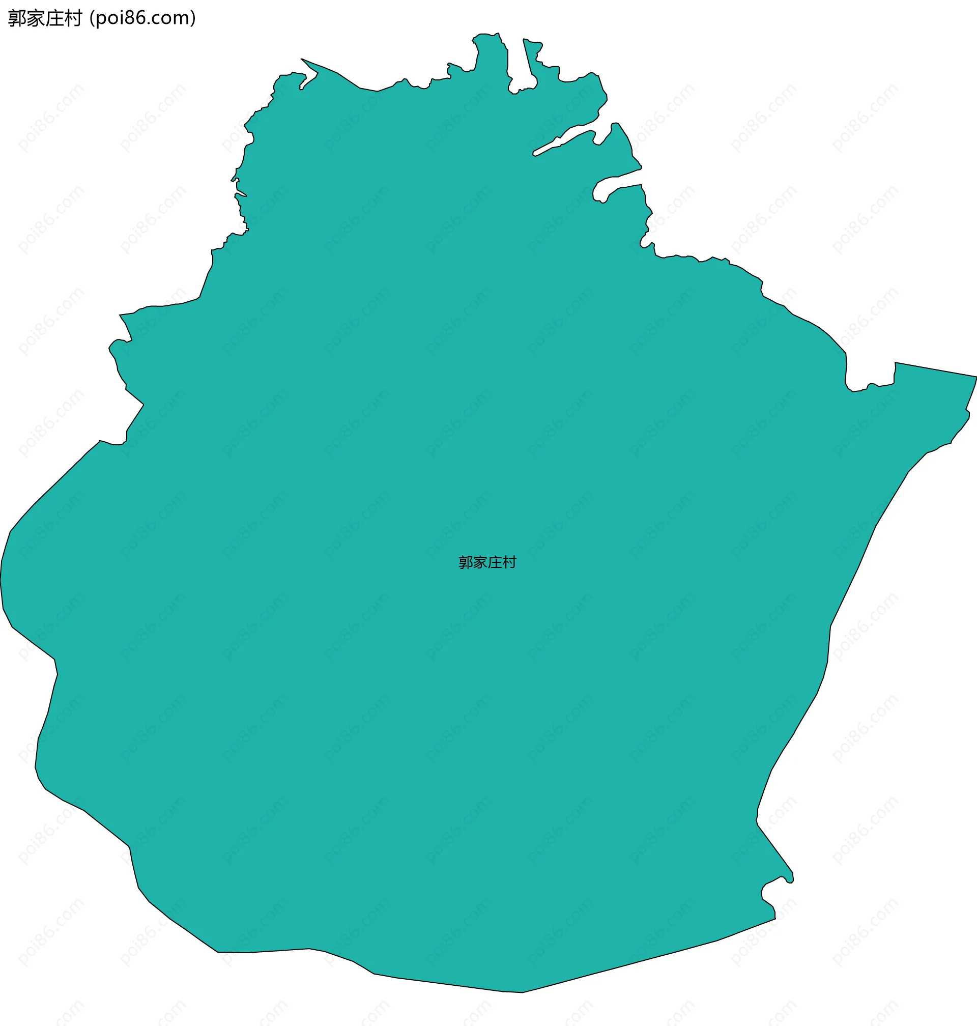 郭家庄村边界地图