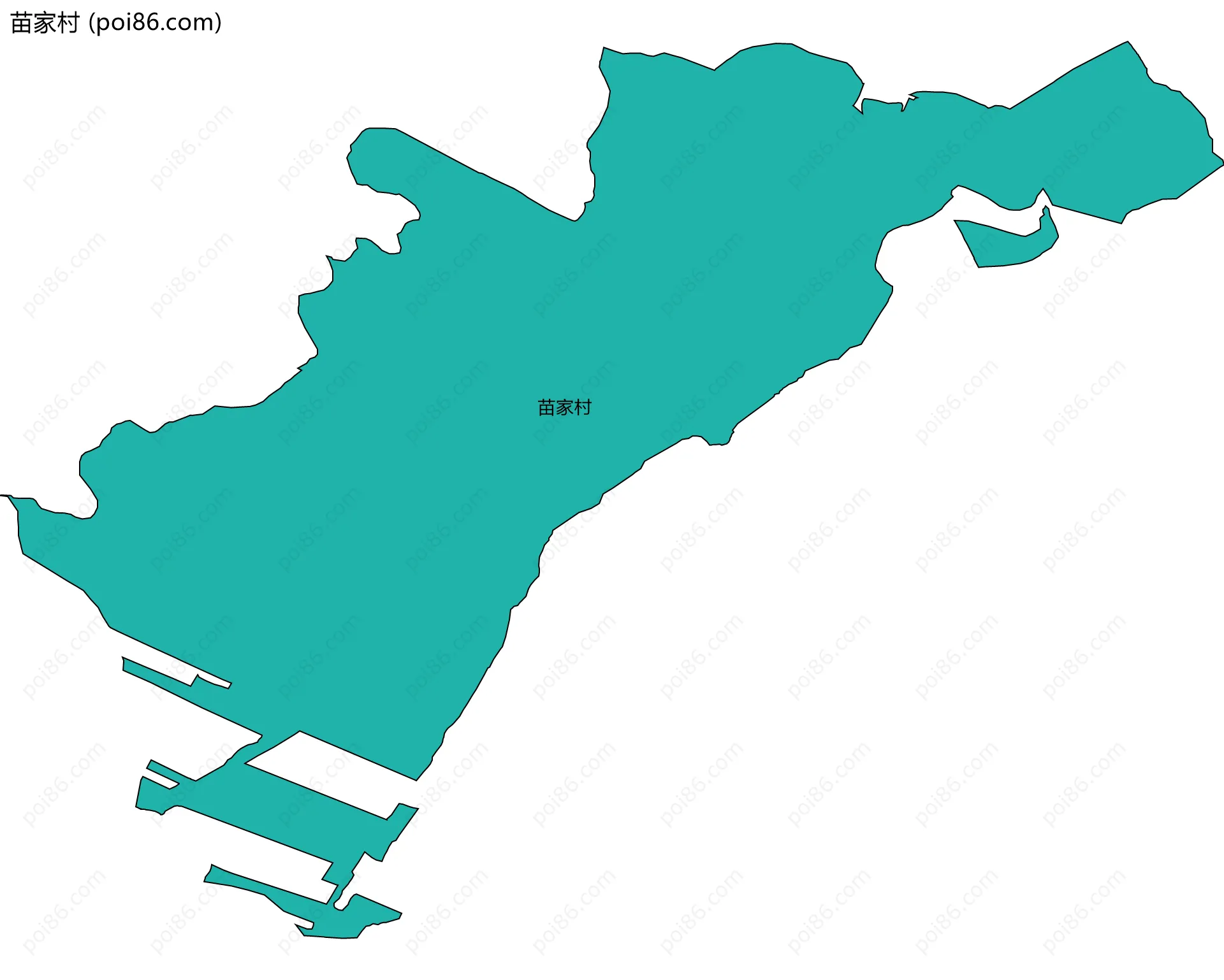 苗家村边界地图