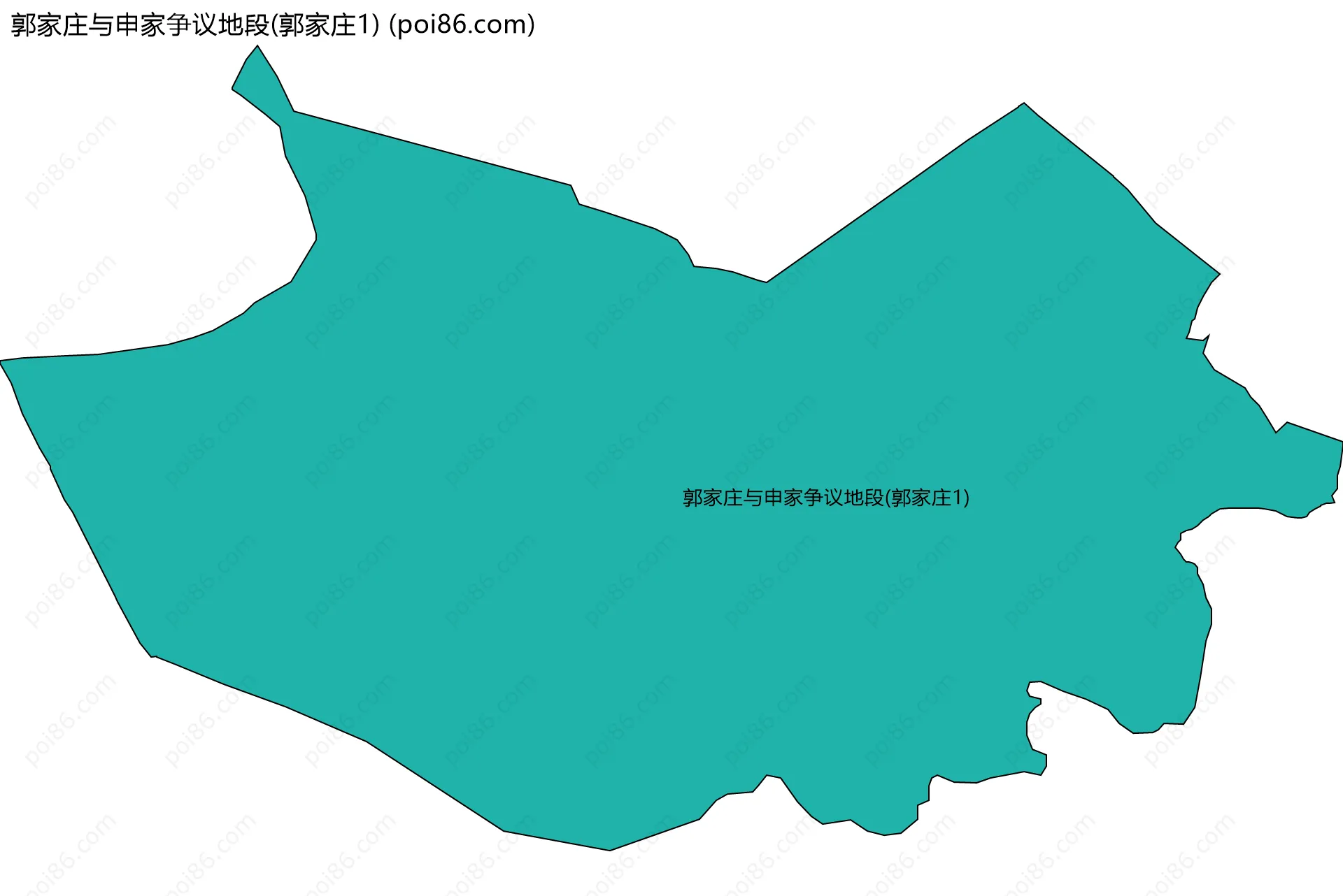 郭家庄与申家争议地段(郭家庄1)边界地图