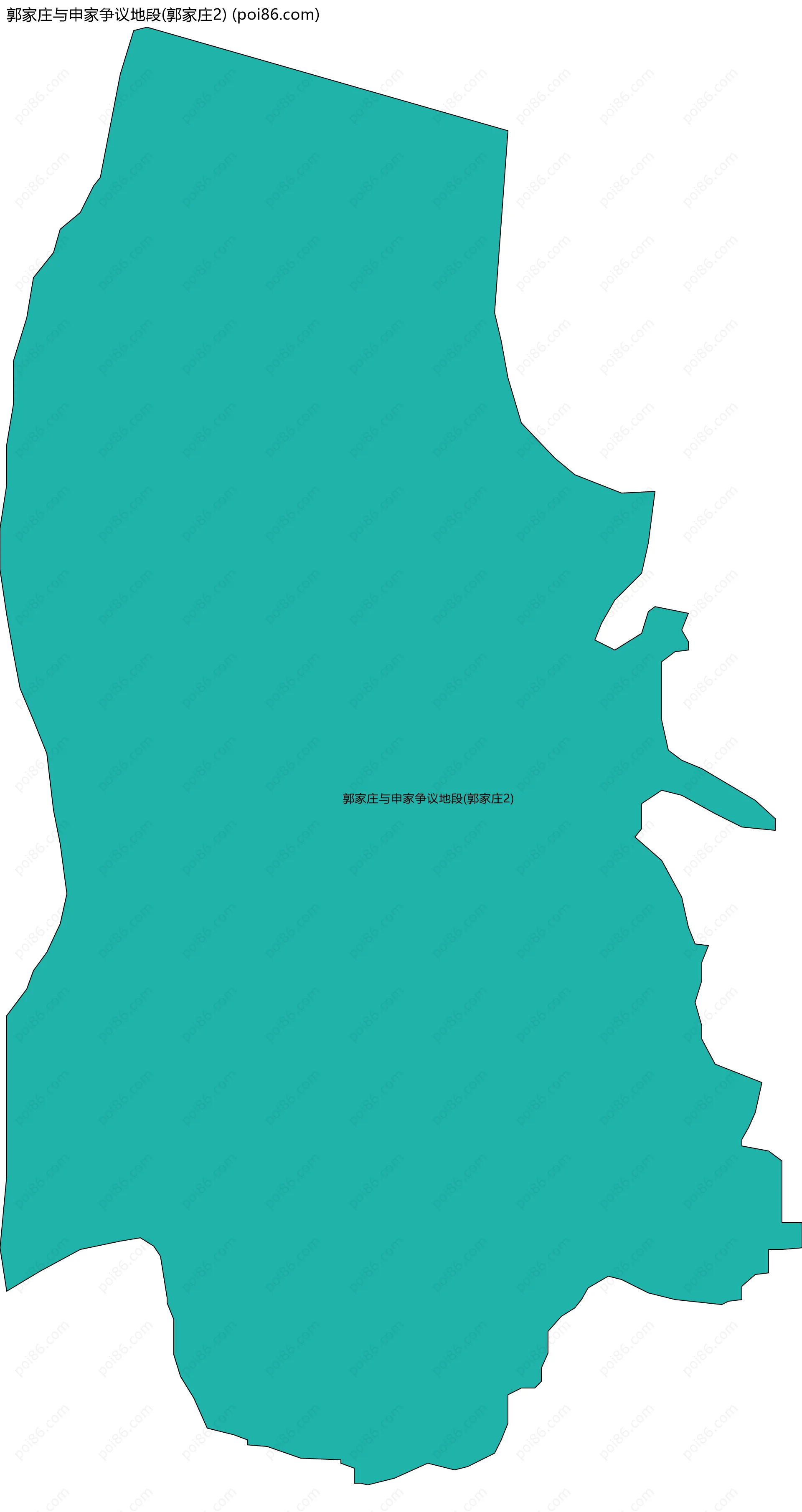 郭家庄与申家争议地段(郭家庄2)边界地图