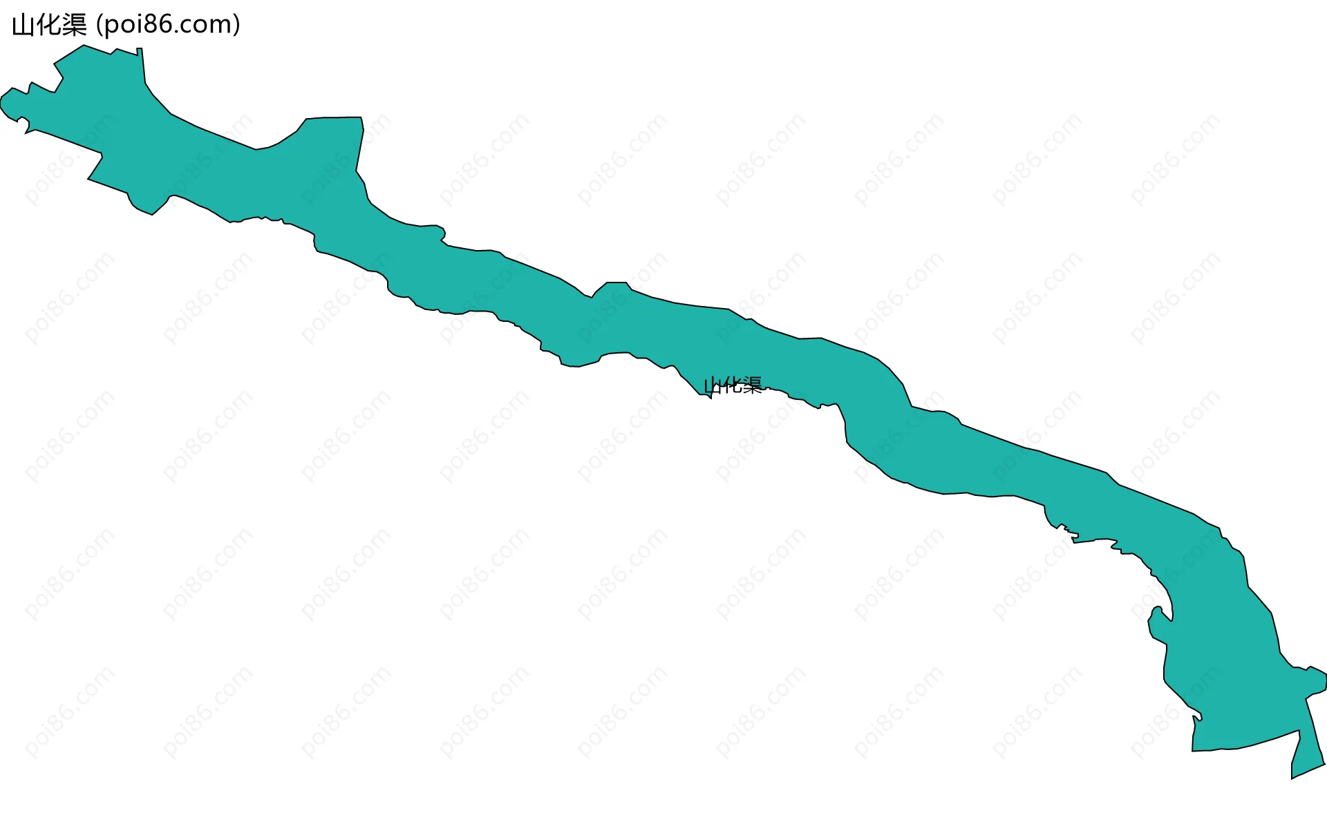 山化渠边界地图