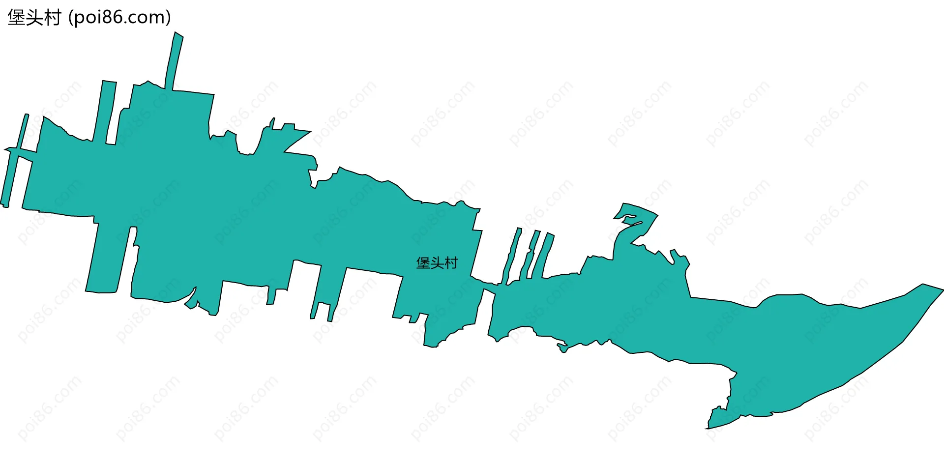 堡头村边界地图