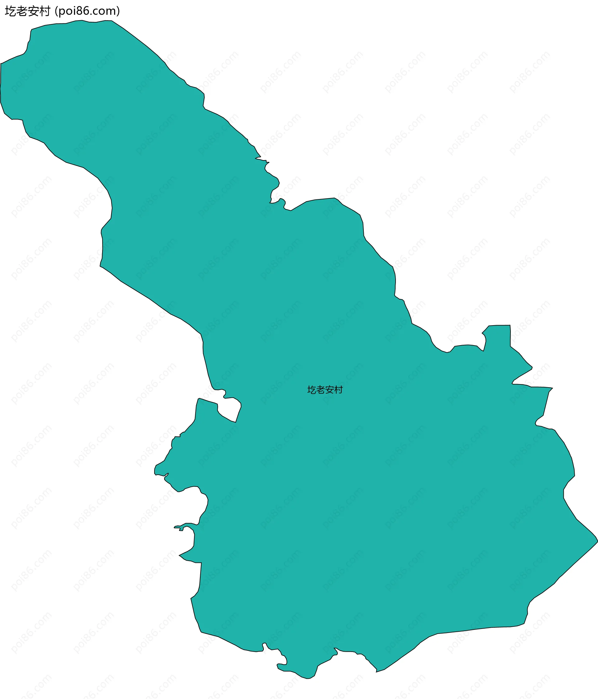 圪老安村边界地图