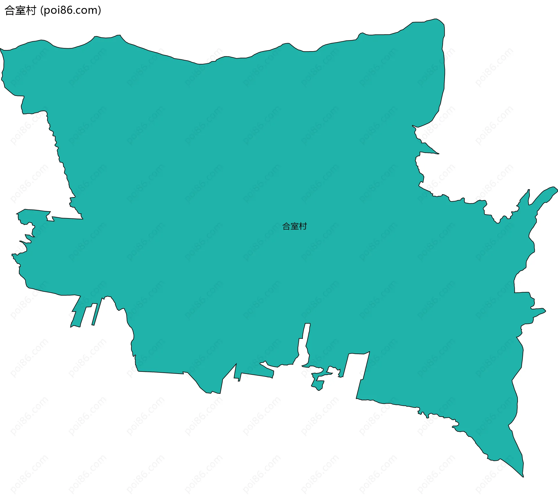 合室村边界地图
