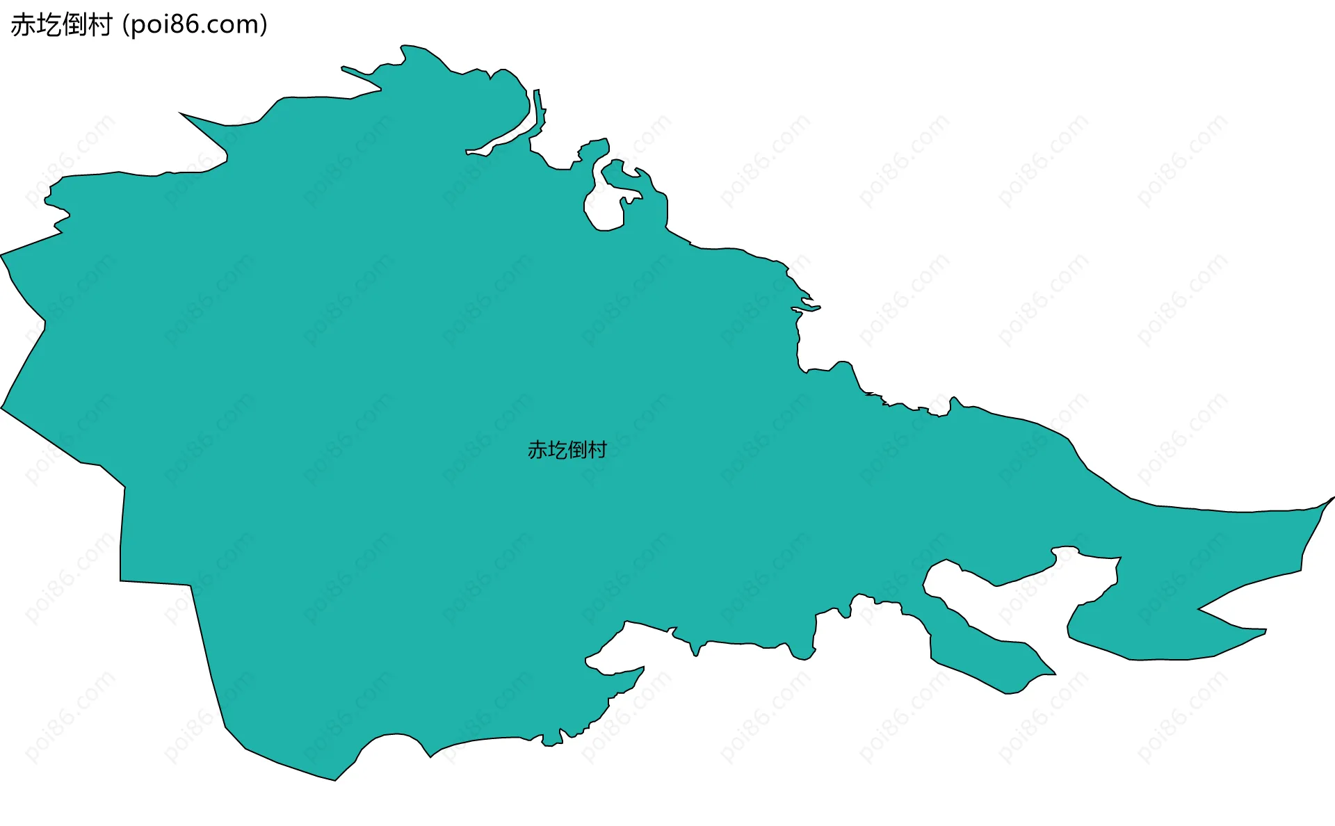 赤圪倒村边界地图