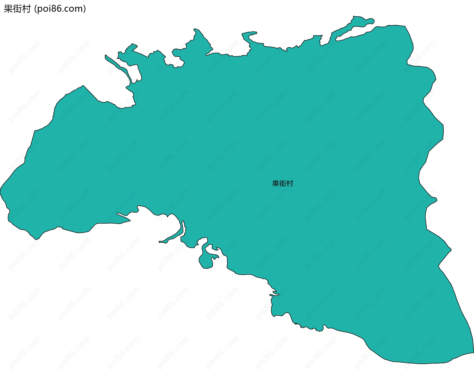 果街村边界地图