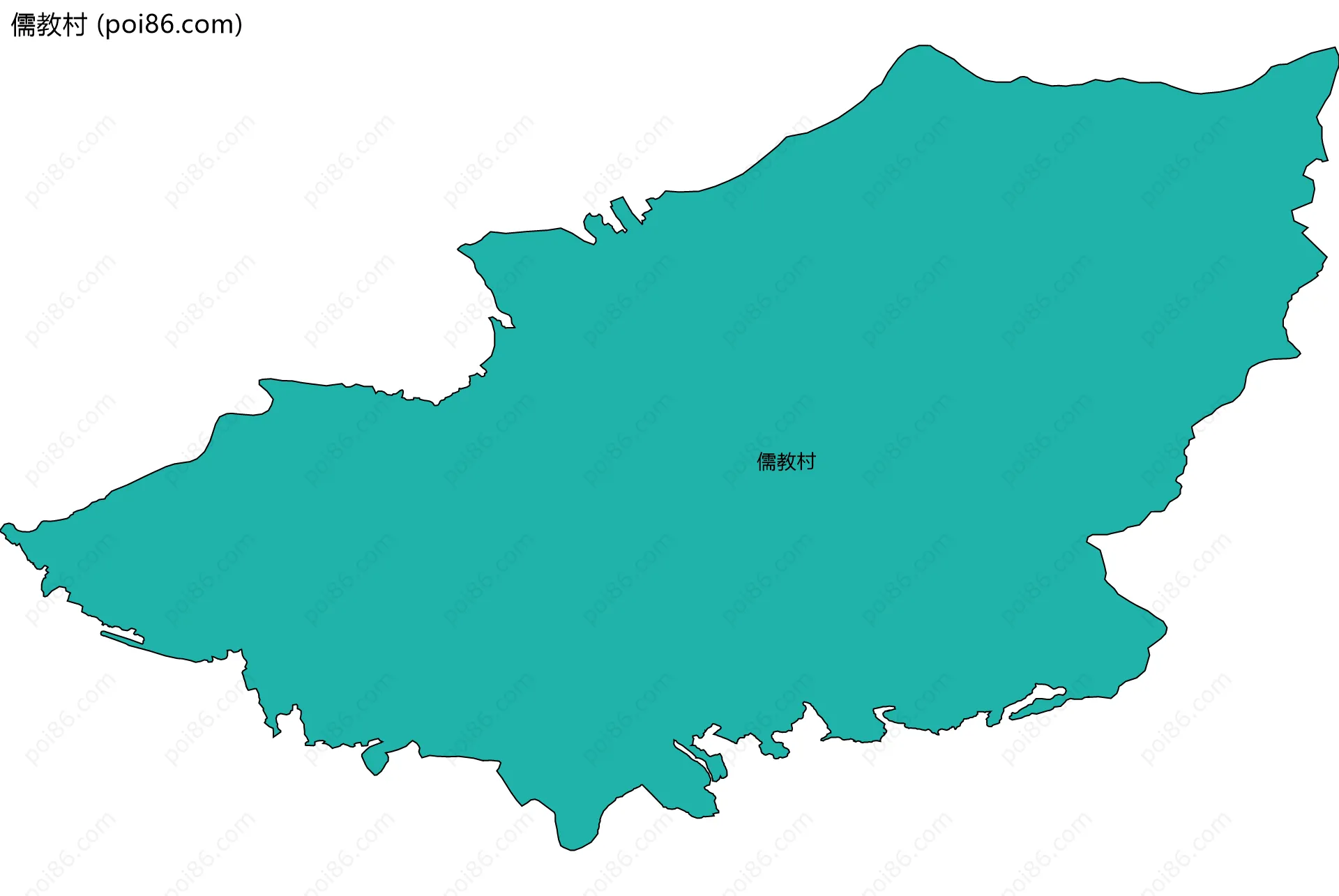 儒教村边界地图