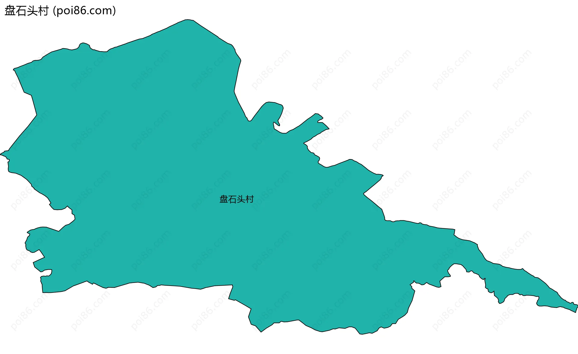 盘石头村边界地图