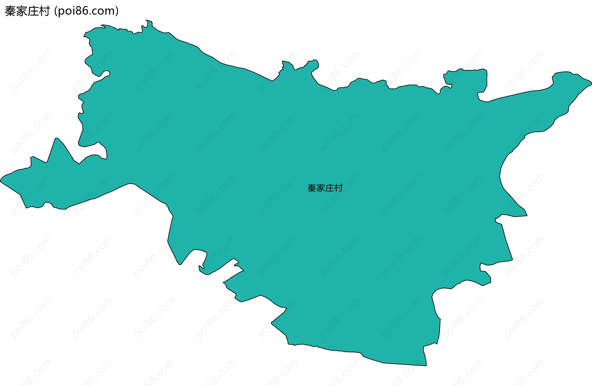 秦家庄村边界地图