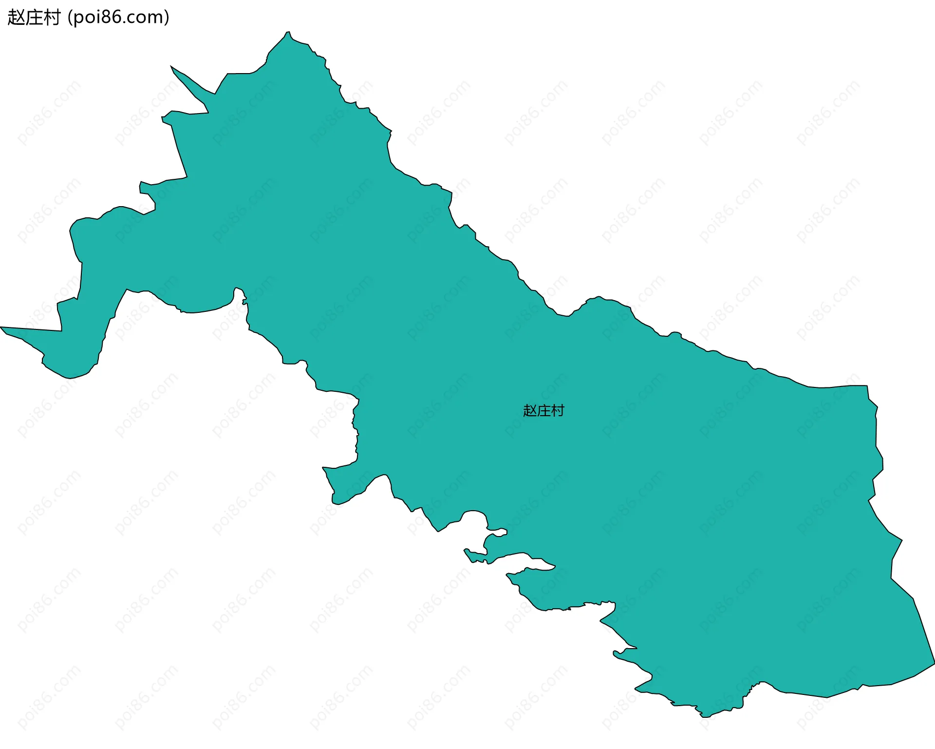 赵庄村边界地图