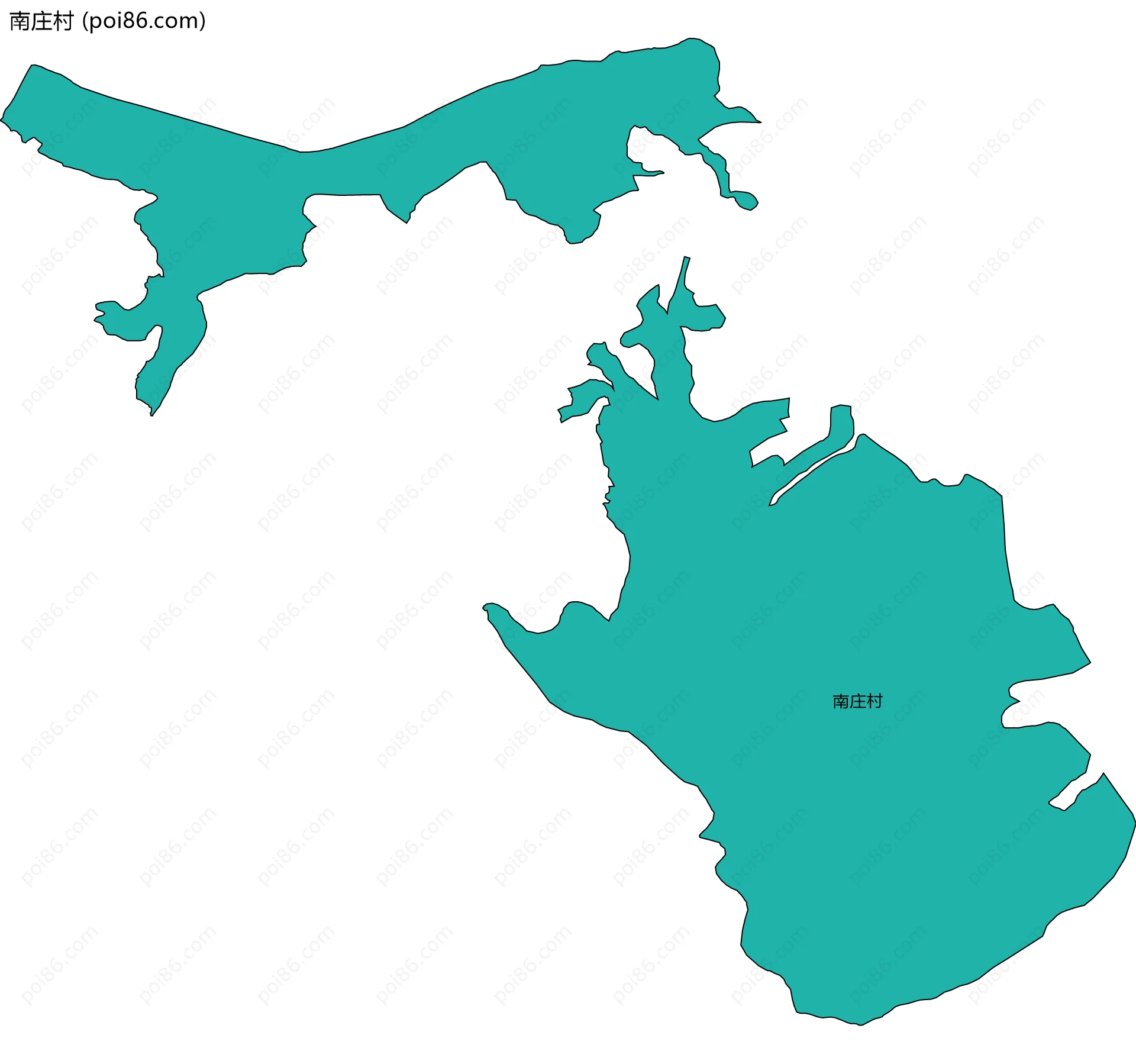 南庄村边界地图