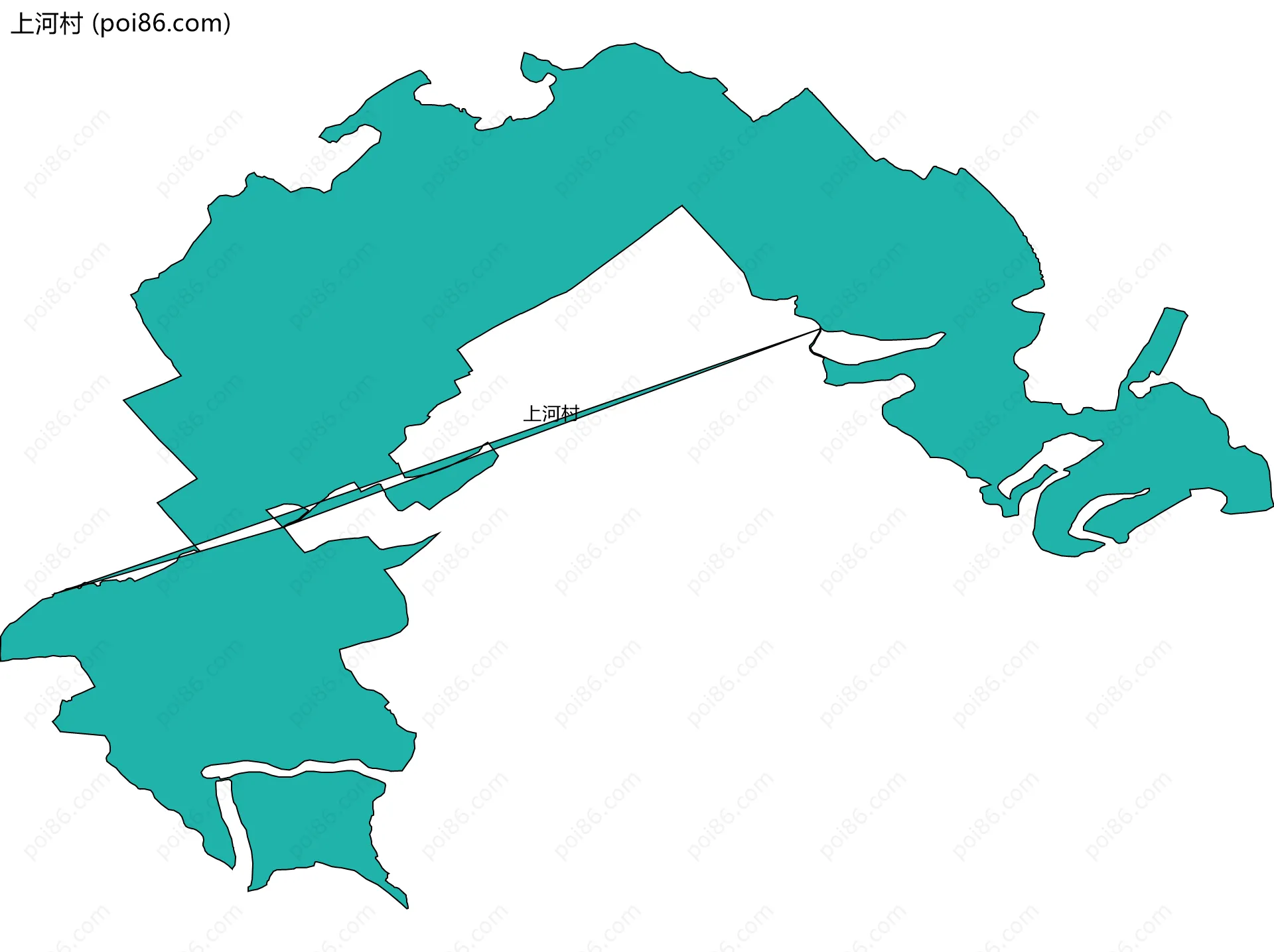 上河村边界地图