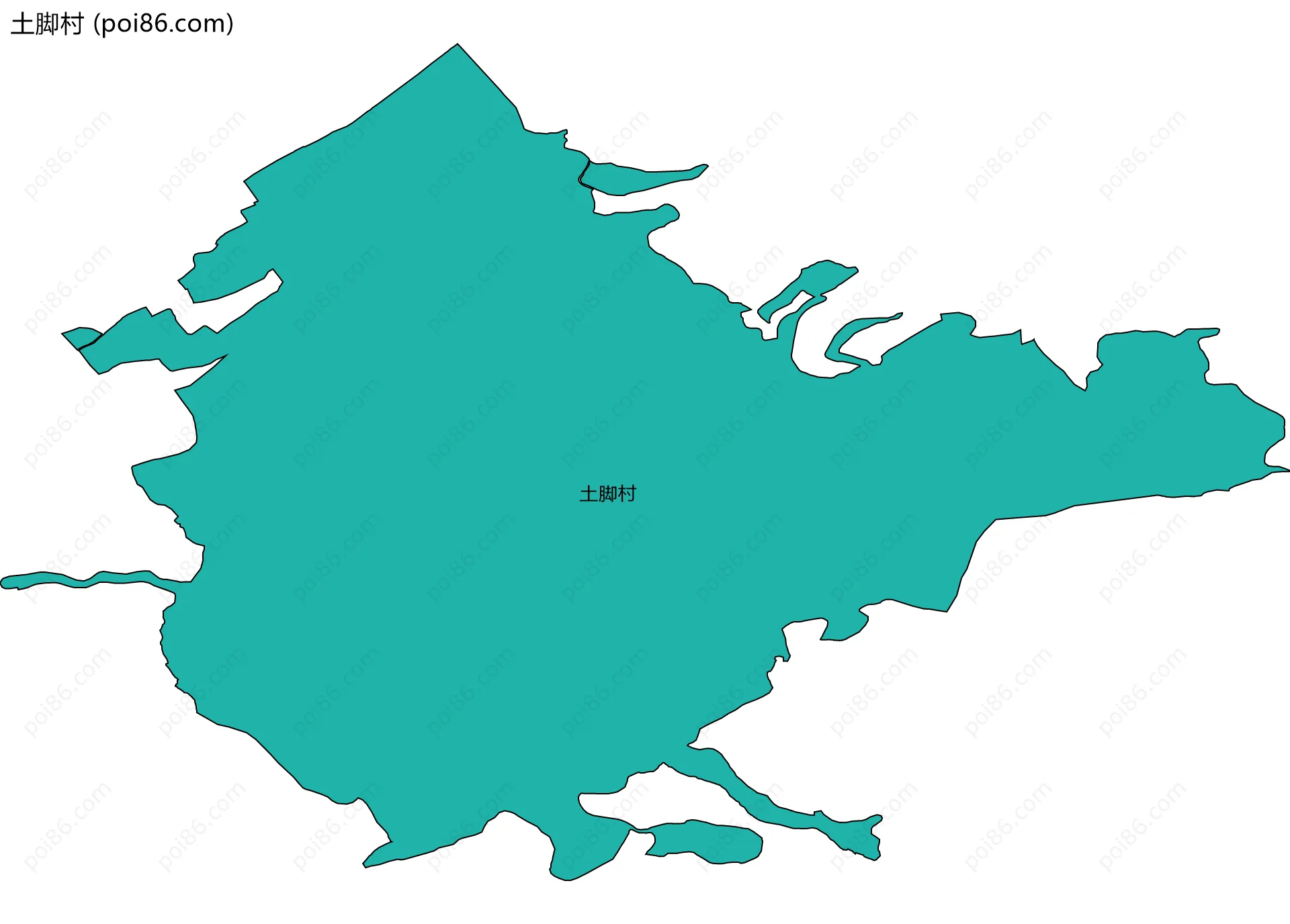 土脚村边界地图