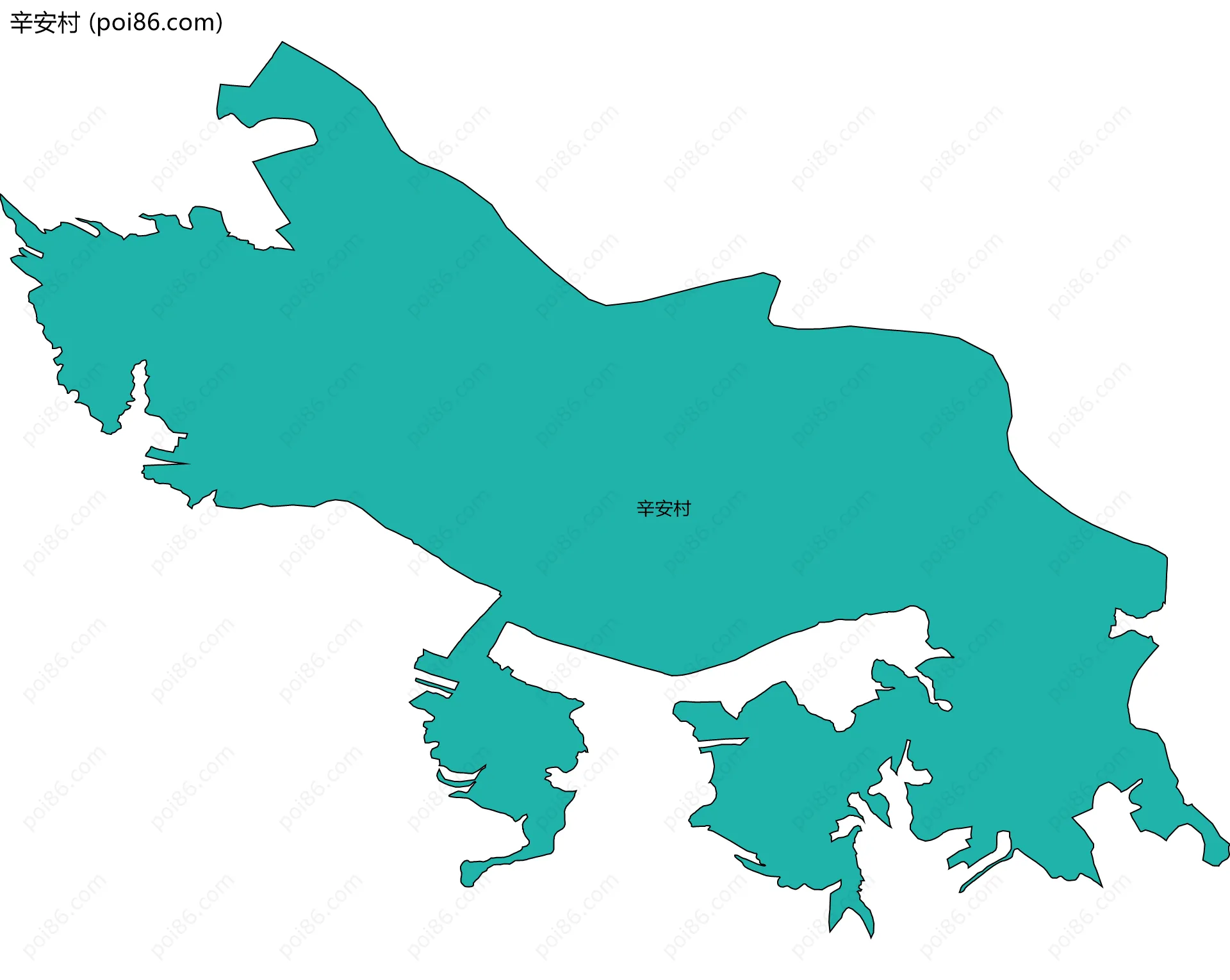 辛安村边界地图