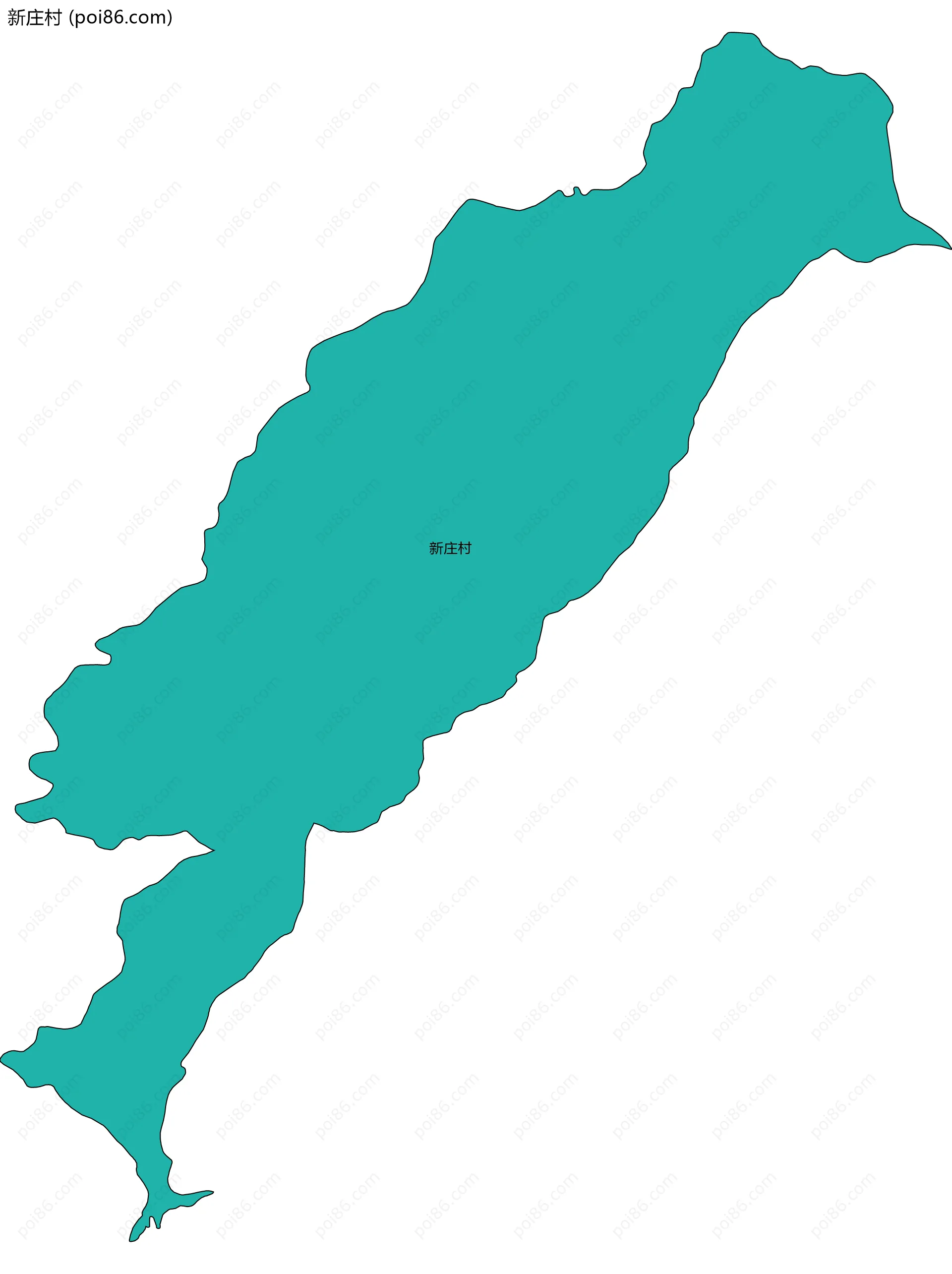 新庄村边界地图