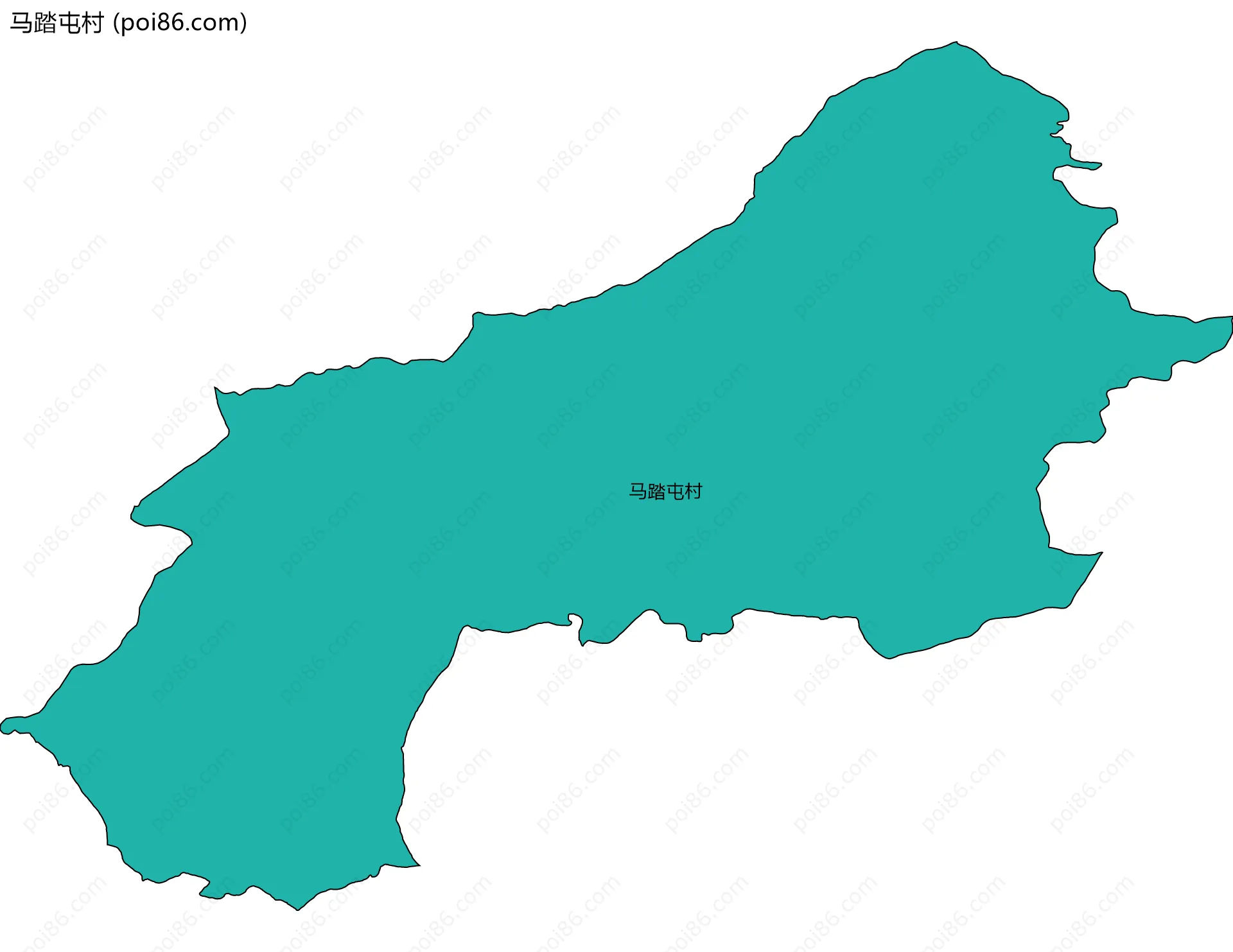 马踏屯村边界地图