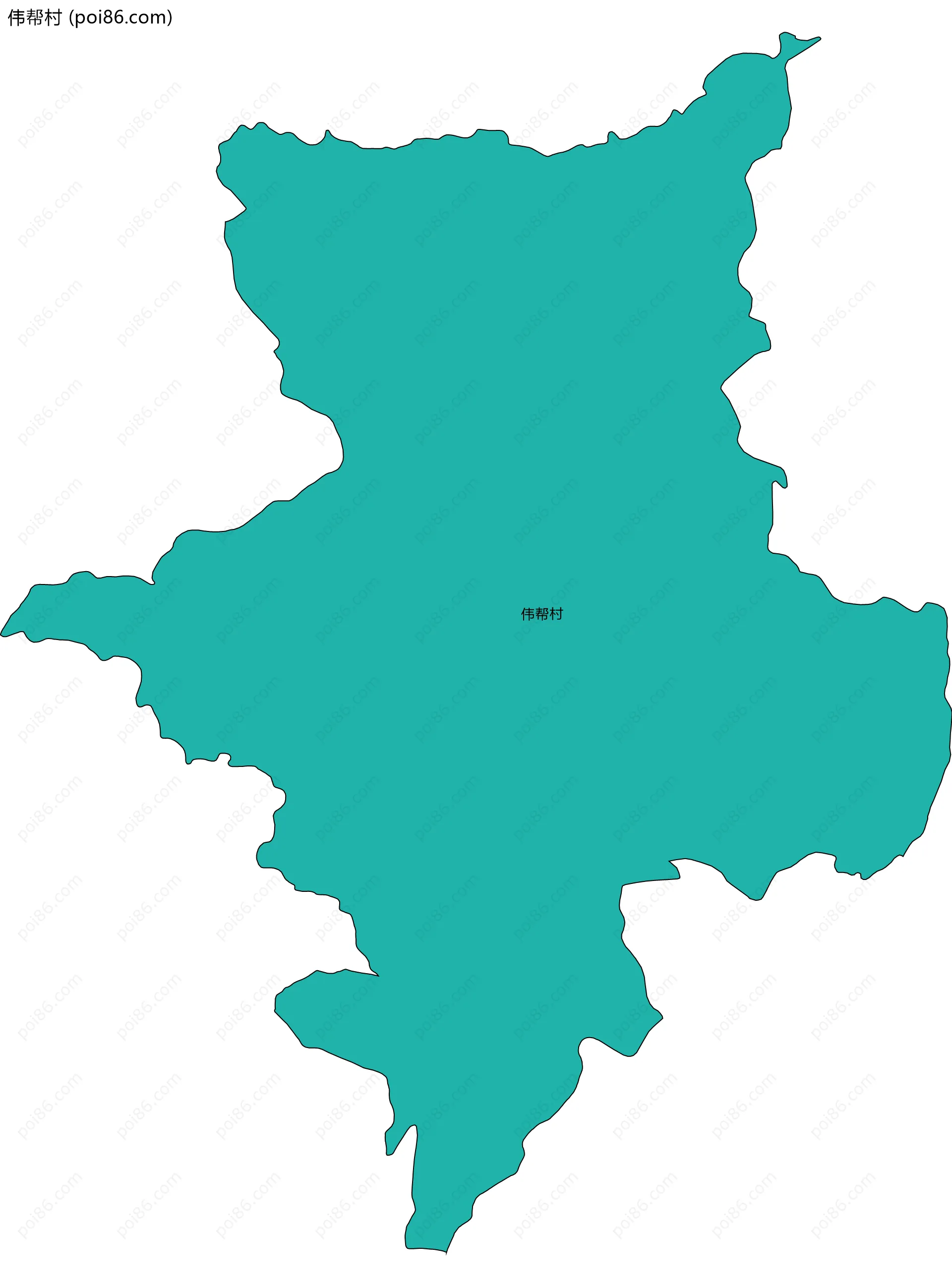 伟帮村边界地图