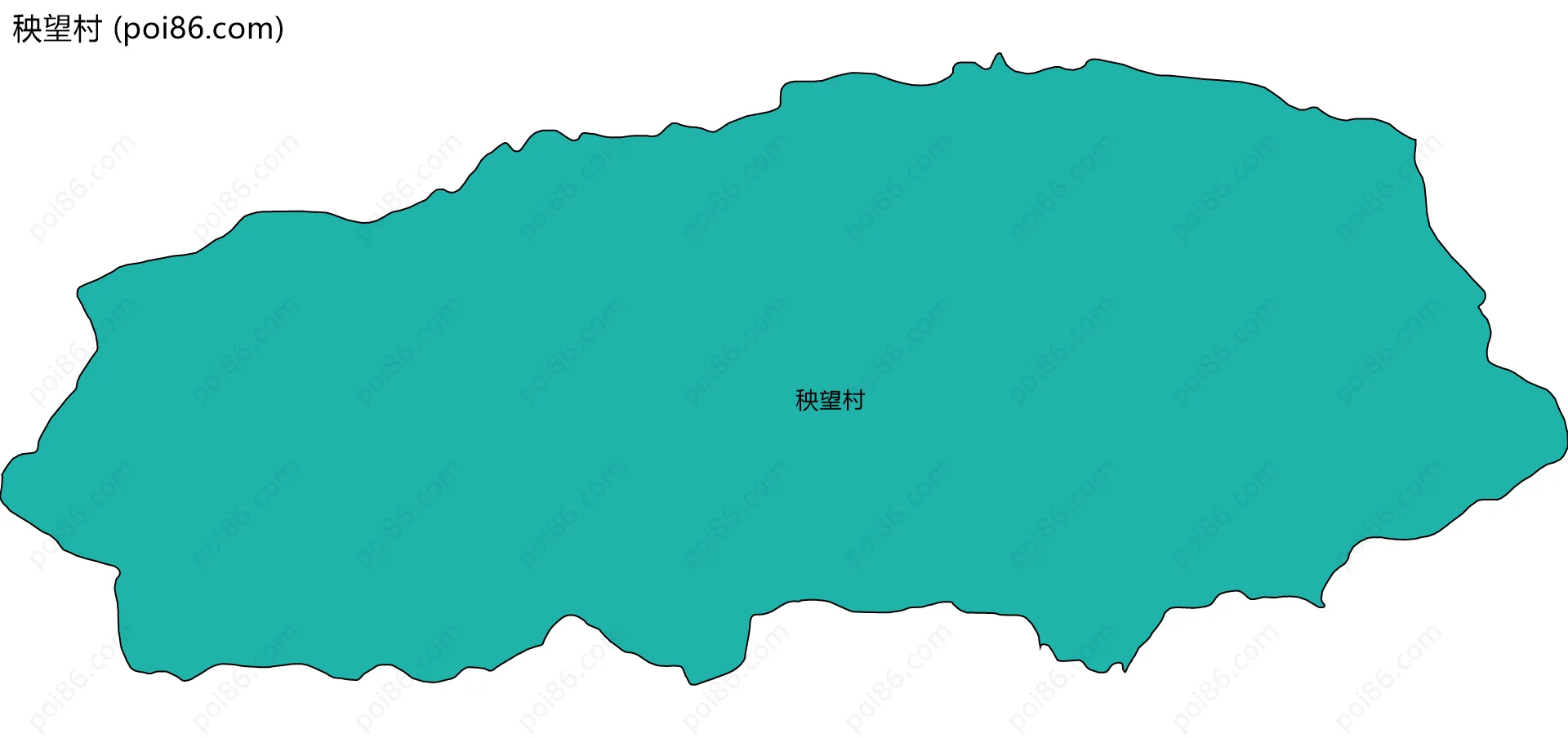 秧望村边界地图