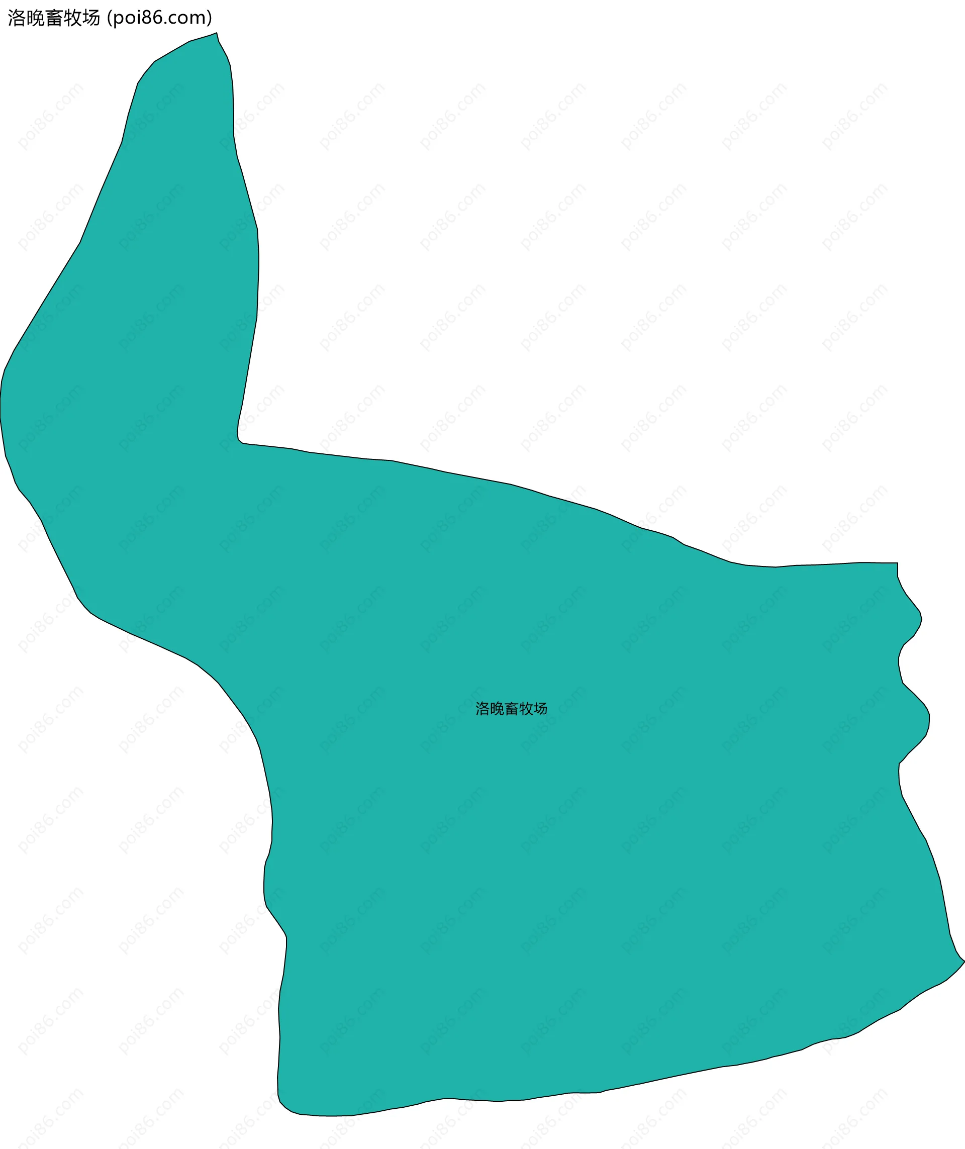 洛晚畜牧场边界地图