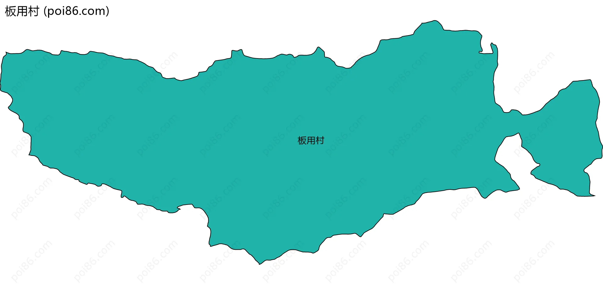 板用村边界地图
