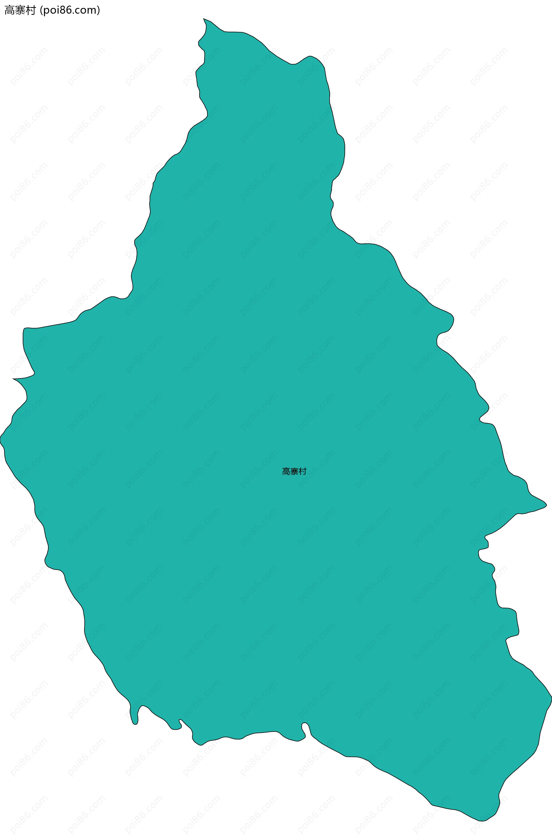 高寨村边界地图