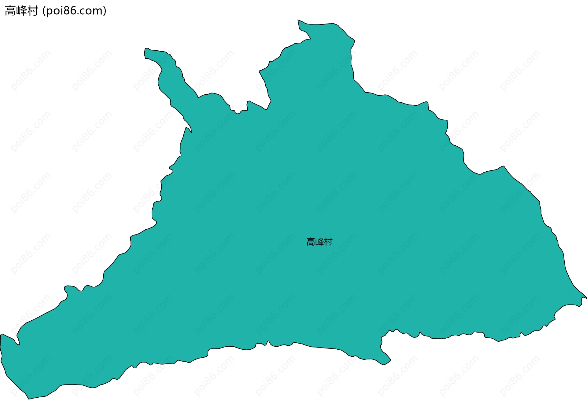 高峰村边界地图