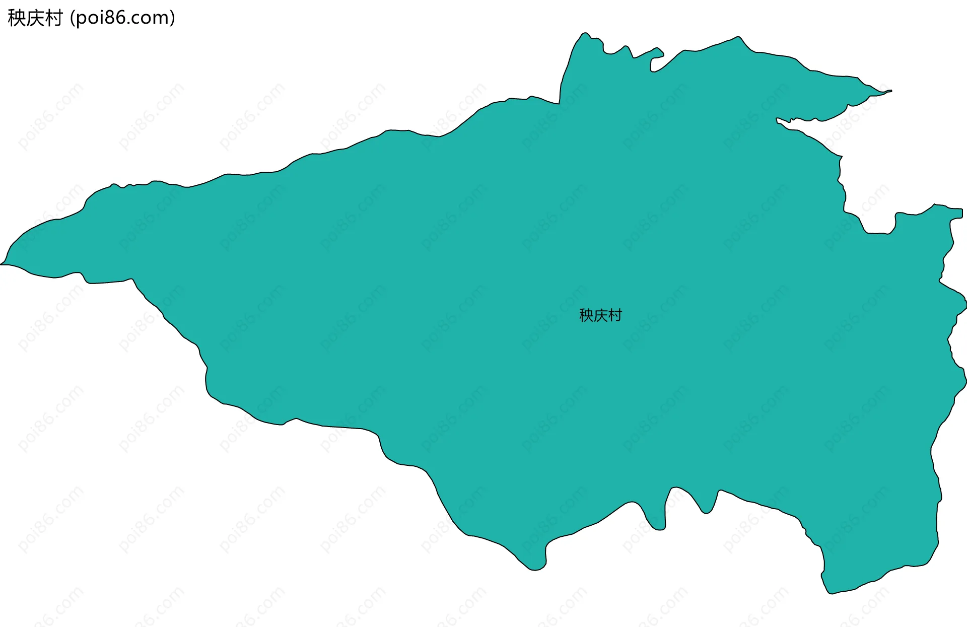 秧庆村边界地图