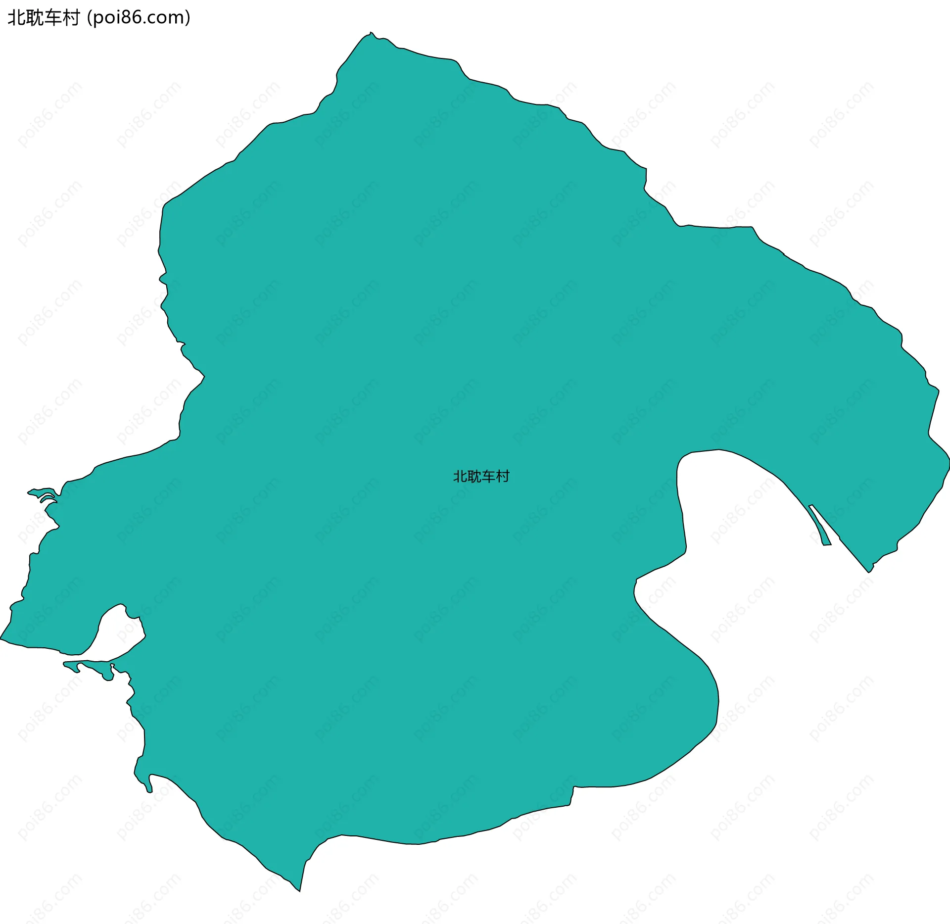 北耽车村边界地图