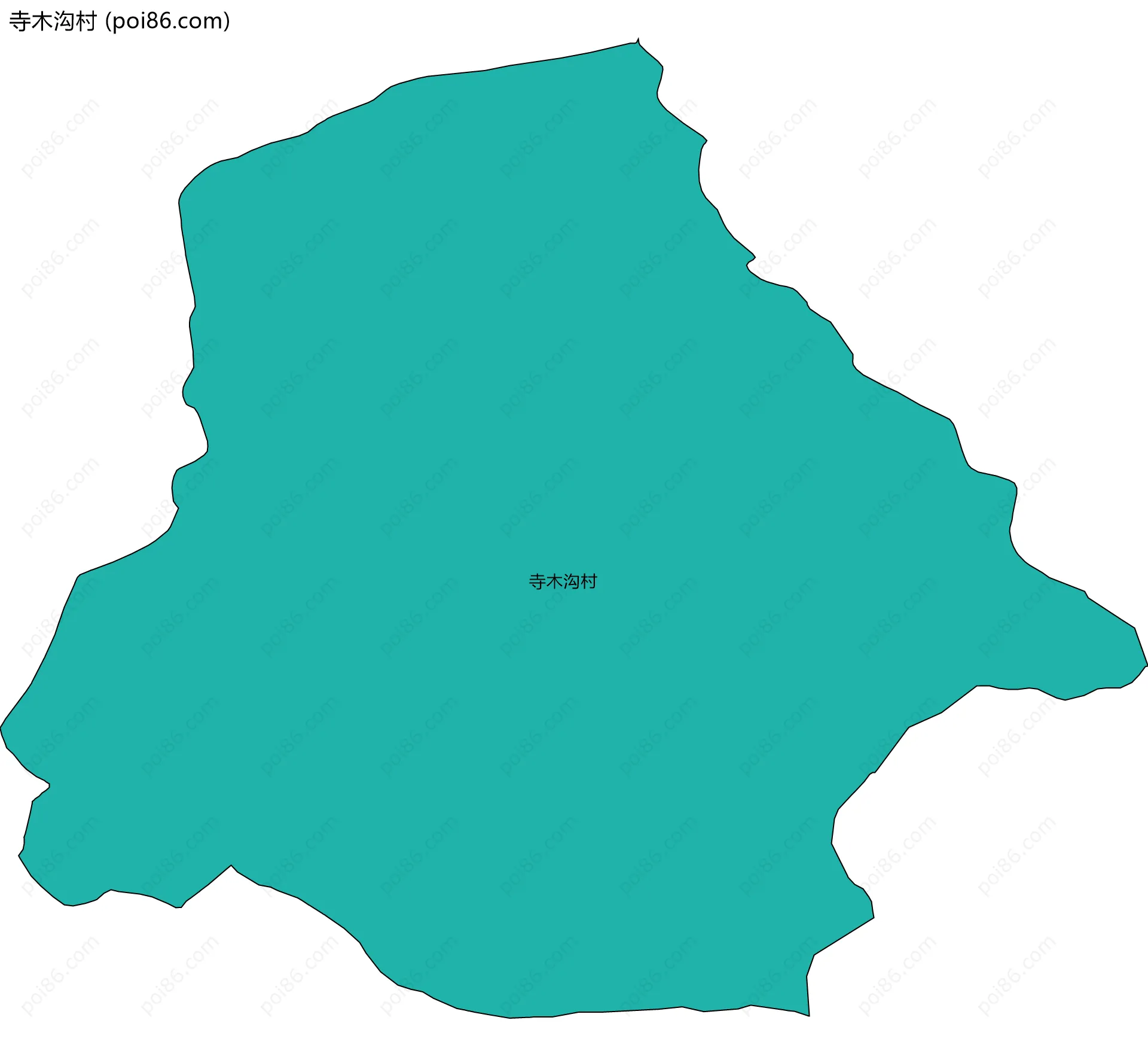 寺木沟村边界地图