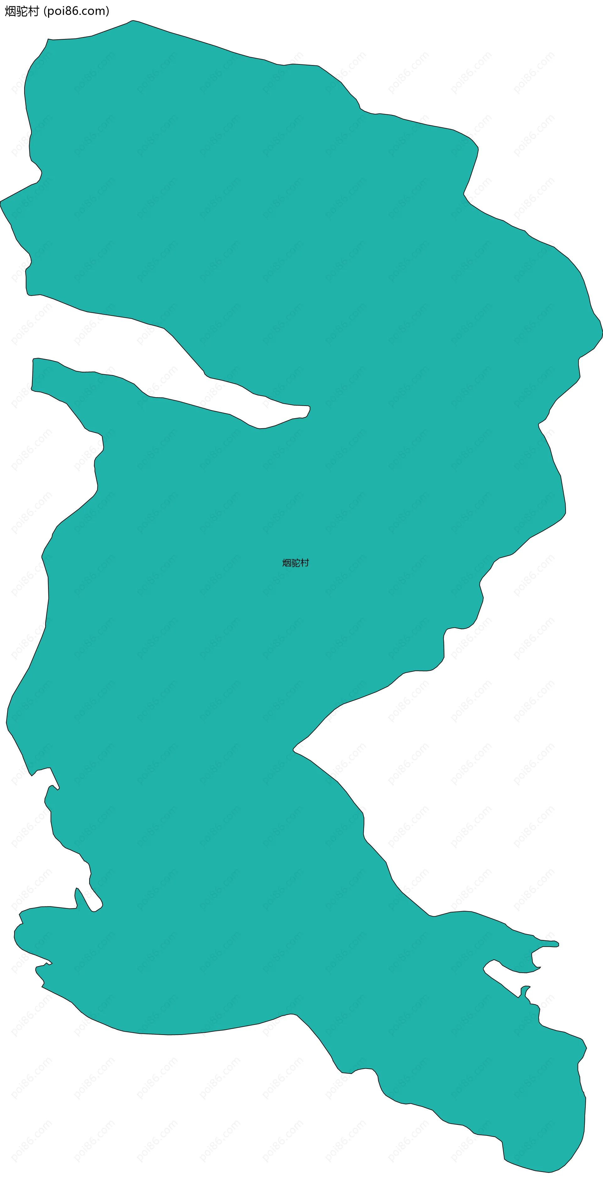 烟驼村边界地图