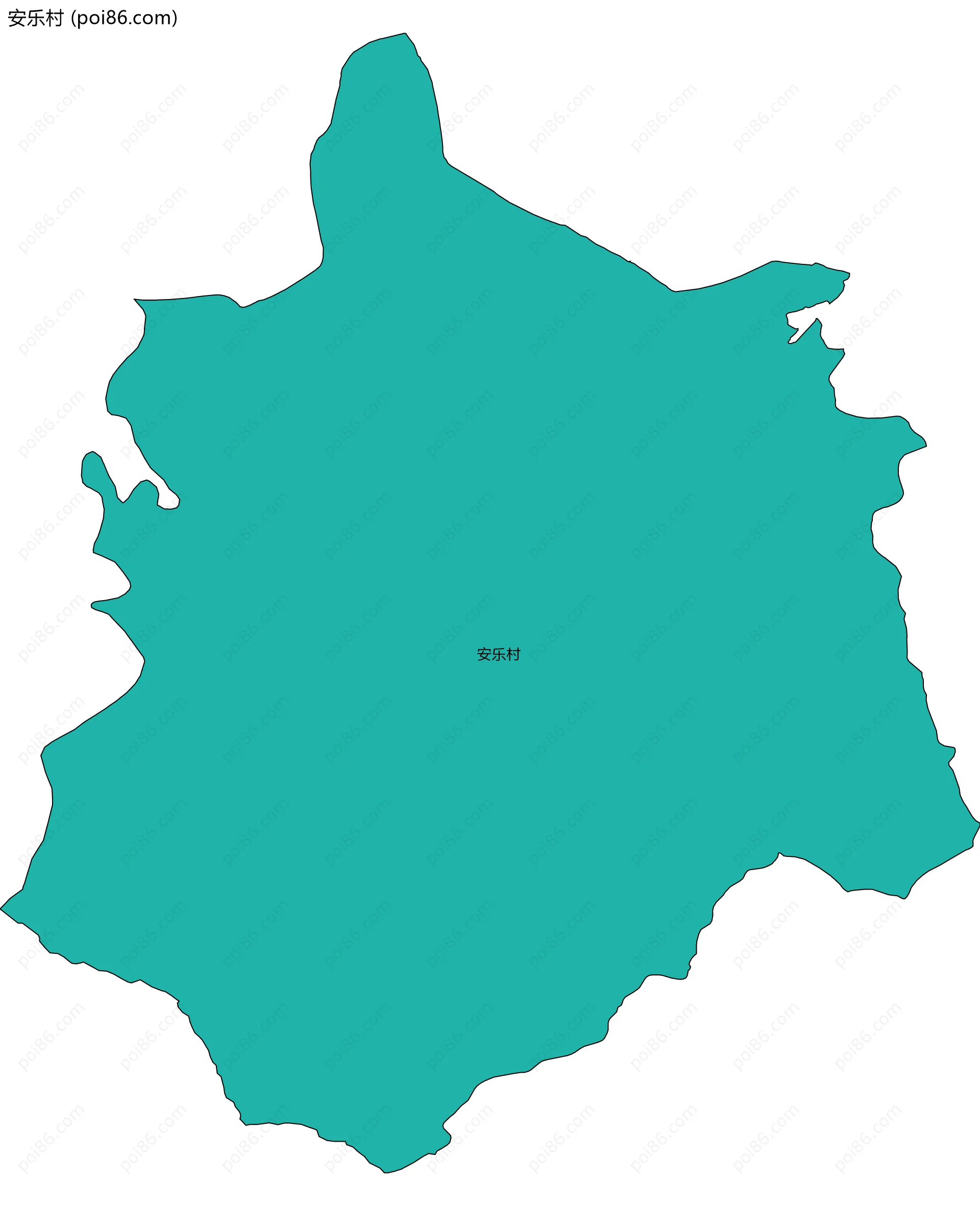 安乐村边界地图