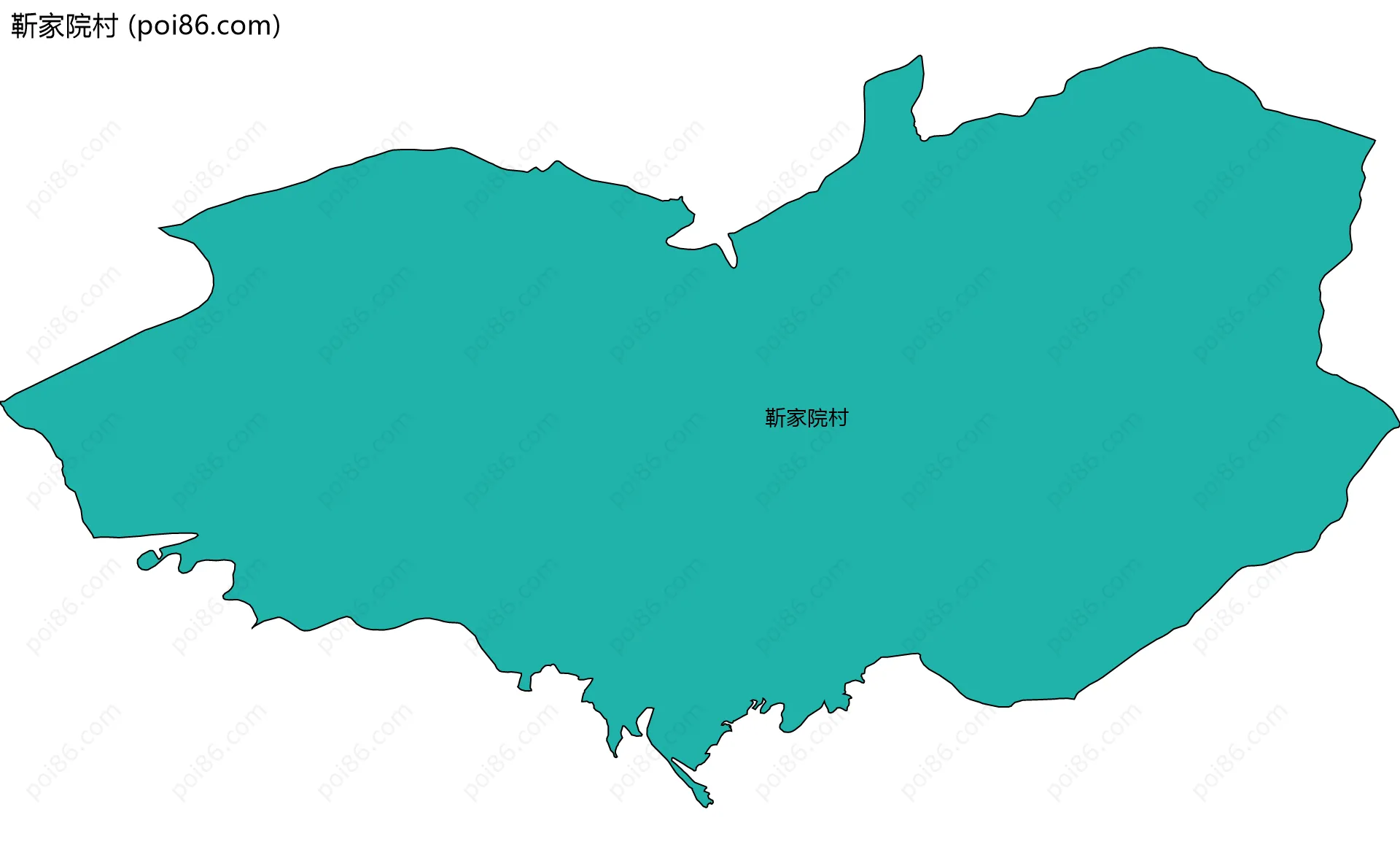 靳家院村边界地图