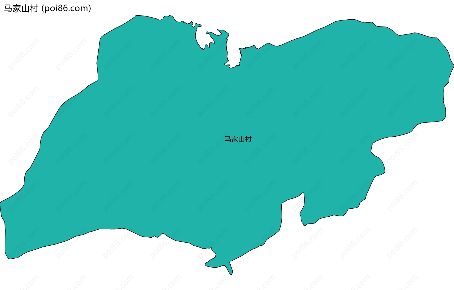 马家山村边界地图