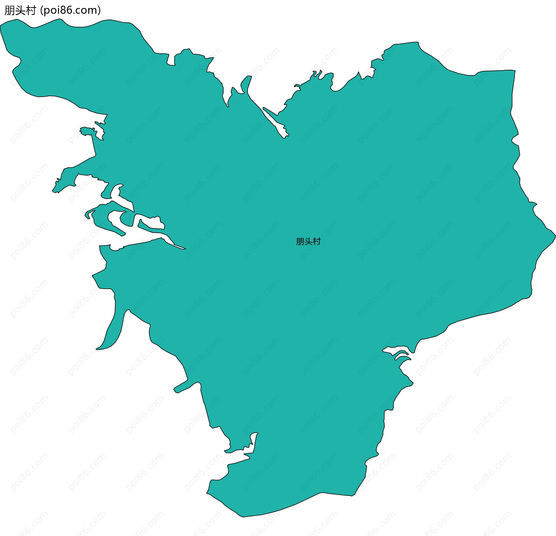 朋头村边界地图