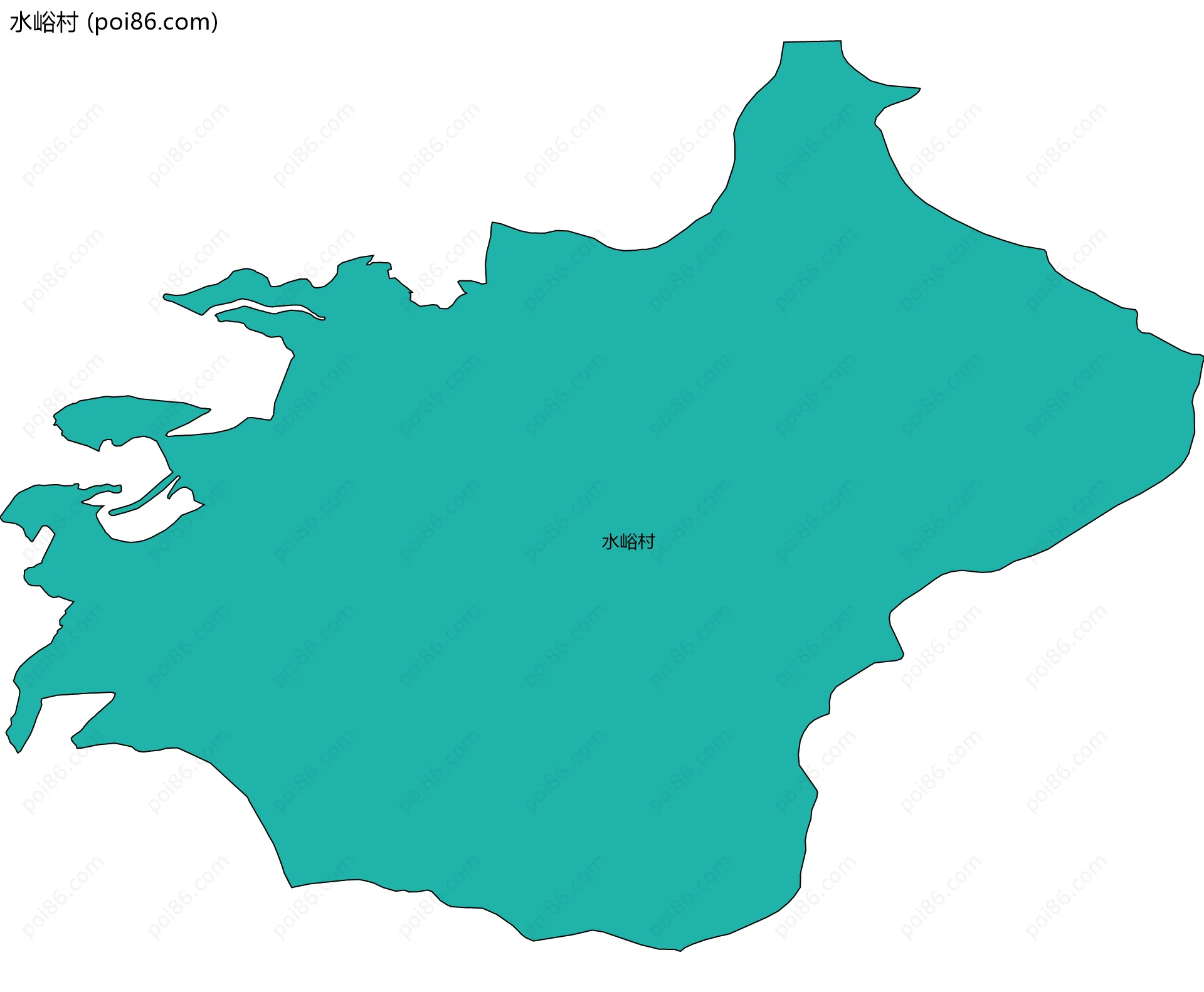 水峪村边界地图
